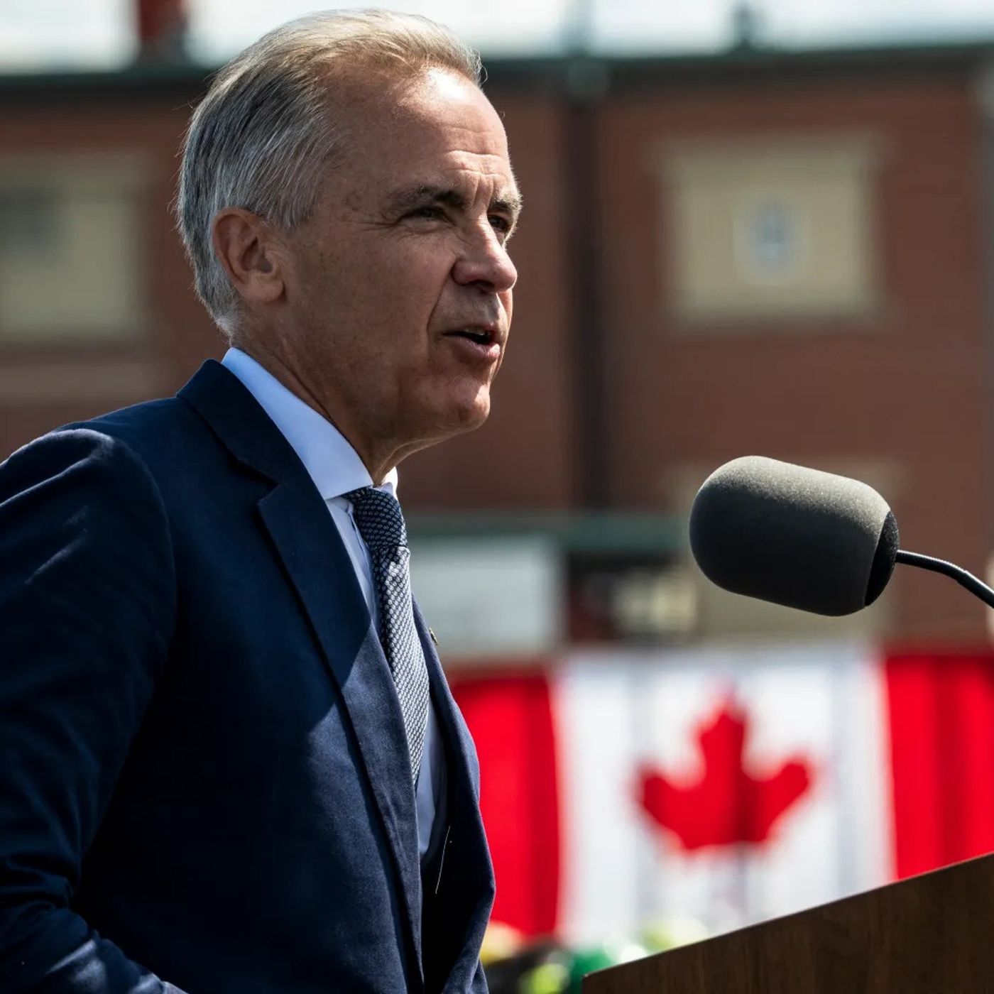 How is the Canada-U.S. trade war affecting Carney's approval ratings episode artwork