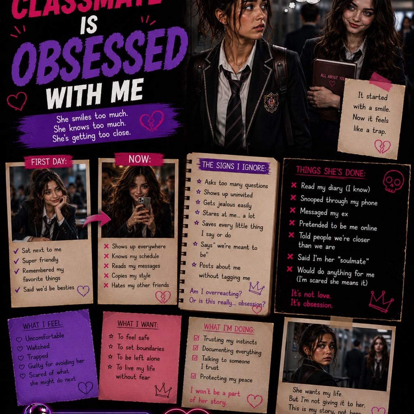 My New Classmate is Obsessed with Me|like and subscribe 💕 episode artwork