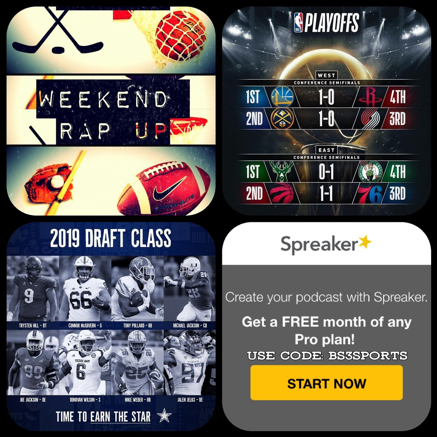 Weekend Rap Up Ep. 126 - "Give Your Team a #NFLDRAFT Grade|#NBAPlayoffs" episode artwork