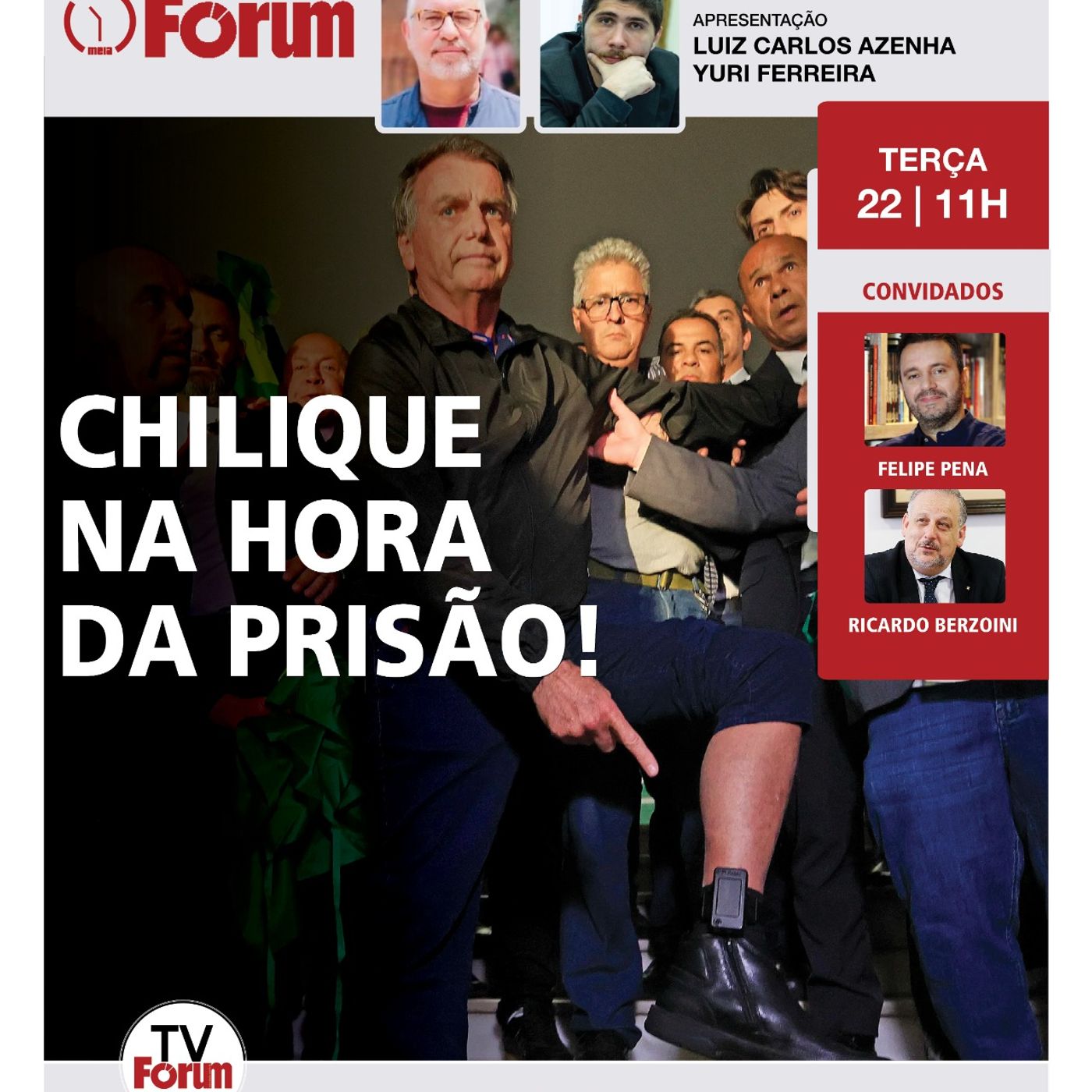 Xandão pode prender Bolsonaro por violar decisão do STF | Fórum Onze e Meia | 22.07.25 episode artwork