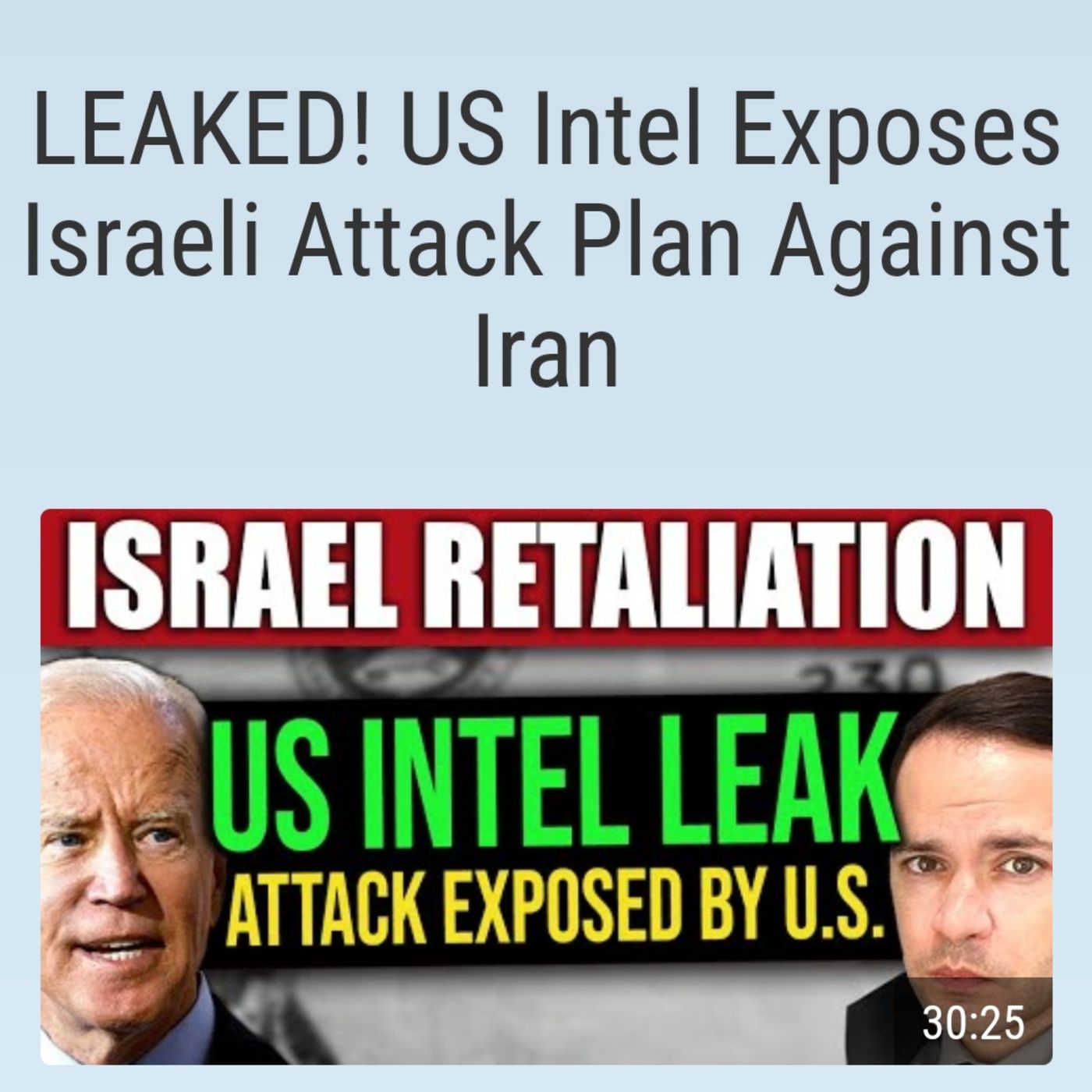 LEAKED! US Intel Exposes Israeli Attack Plan Against Iran episode artwork