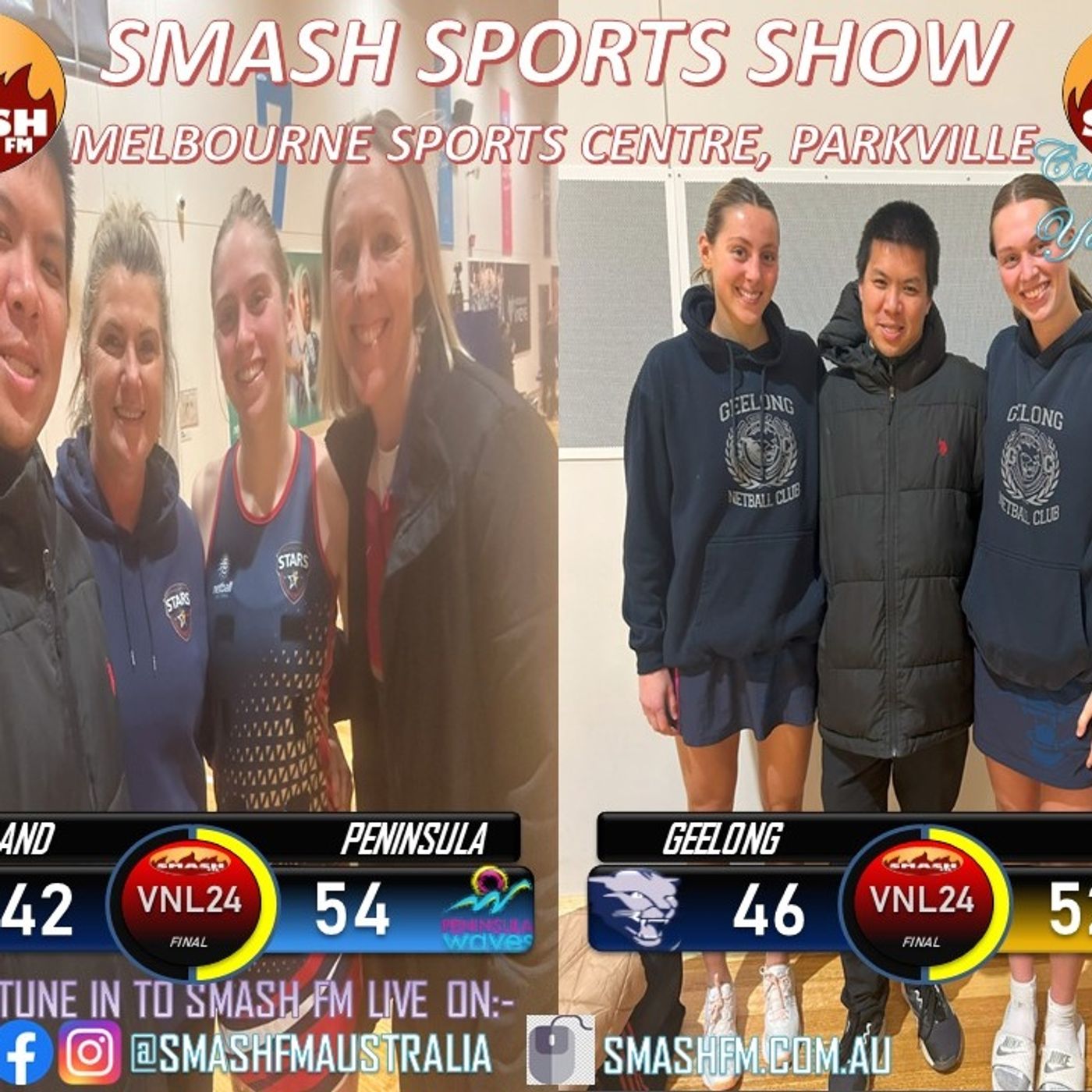 SSS10THYR: VNL24 WK22 Interviews with Geelong Cougars & Gippsland Storm 23s 170724