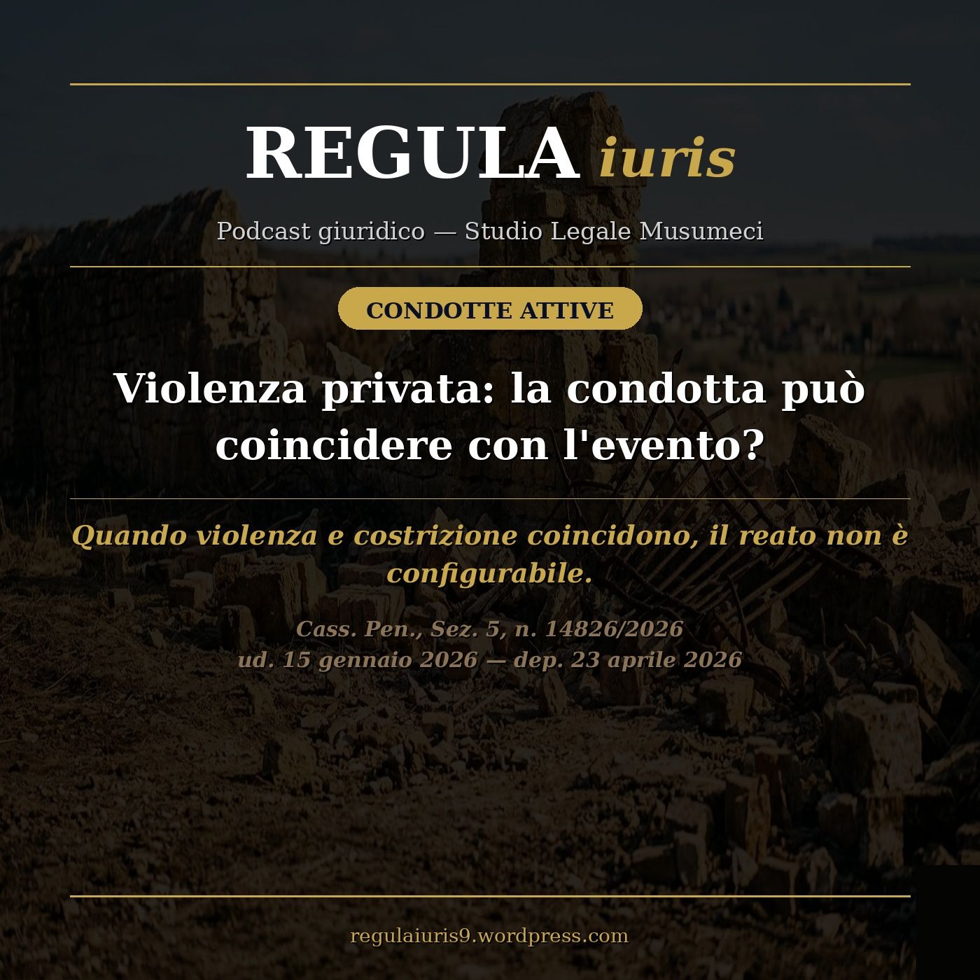 Quando un muro abbattuto non è violenza privata? episode artwork