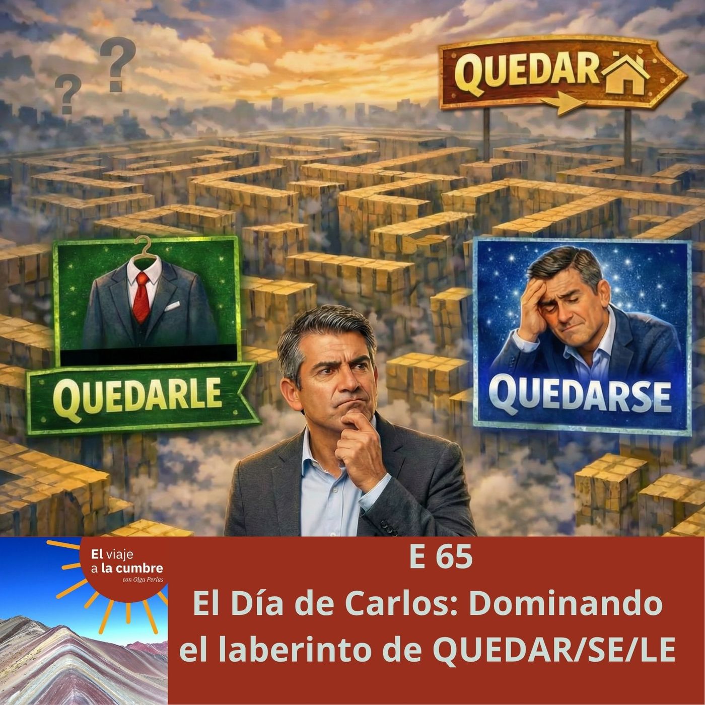 E65 El día de Carlos. Dominando el laberinto de QUEDAR/SE/LE