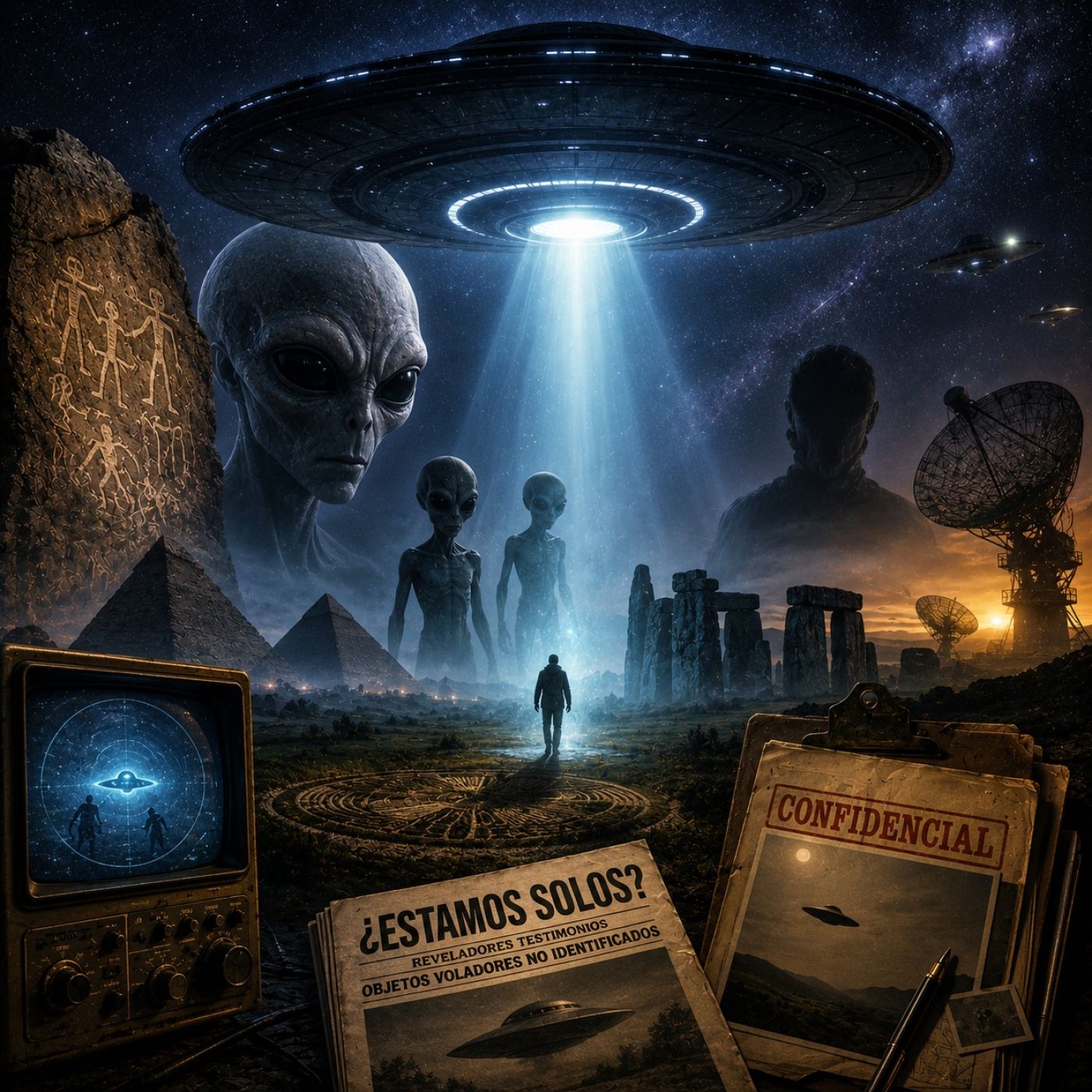 Voces del Misterio EXPRESS: Contacto Extraterrestre y OVNI: los grandes enigmas del fenómeno, con Javier Sierra episode artwork