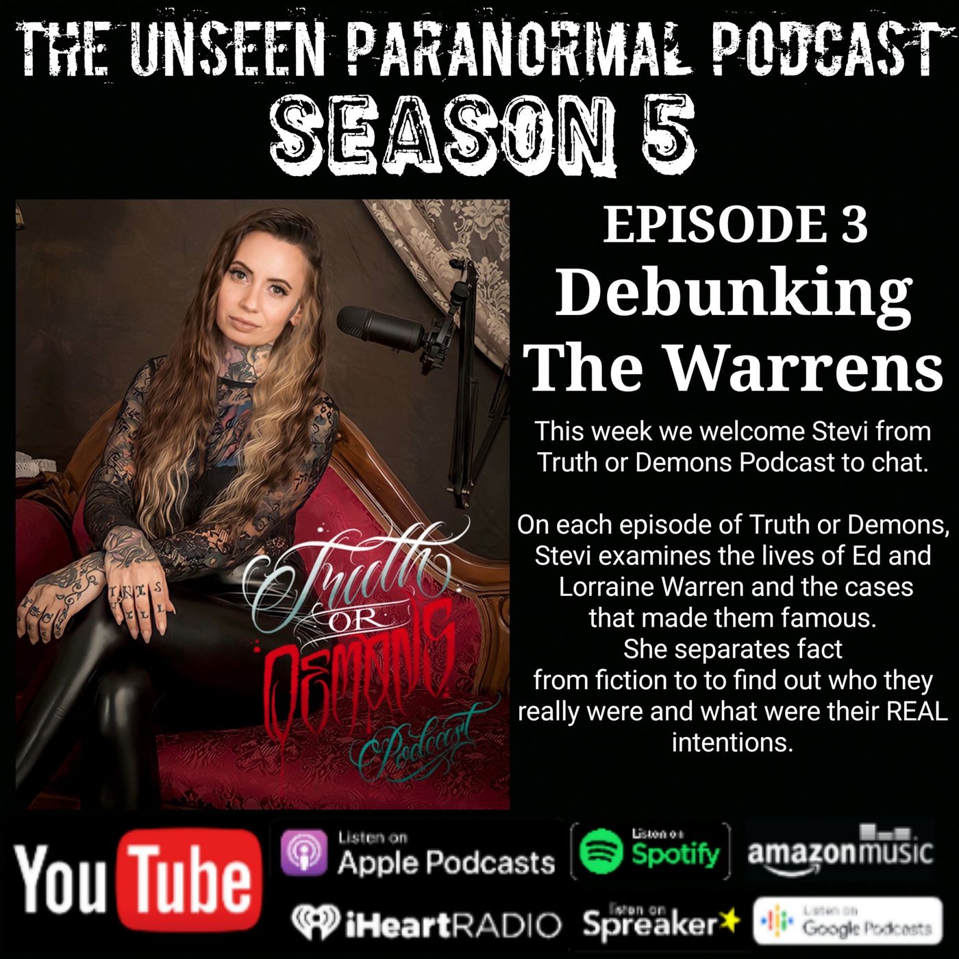 Debunking the Warrens with Truth or Demons Podcast - podcast episode cover