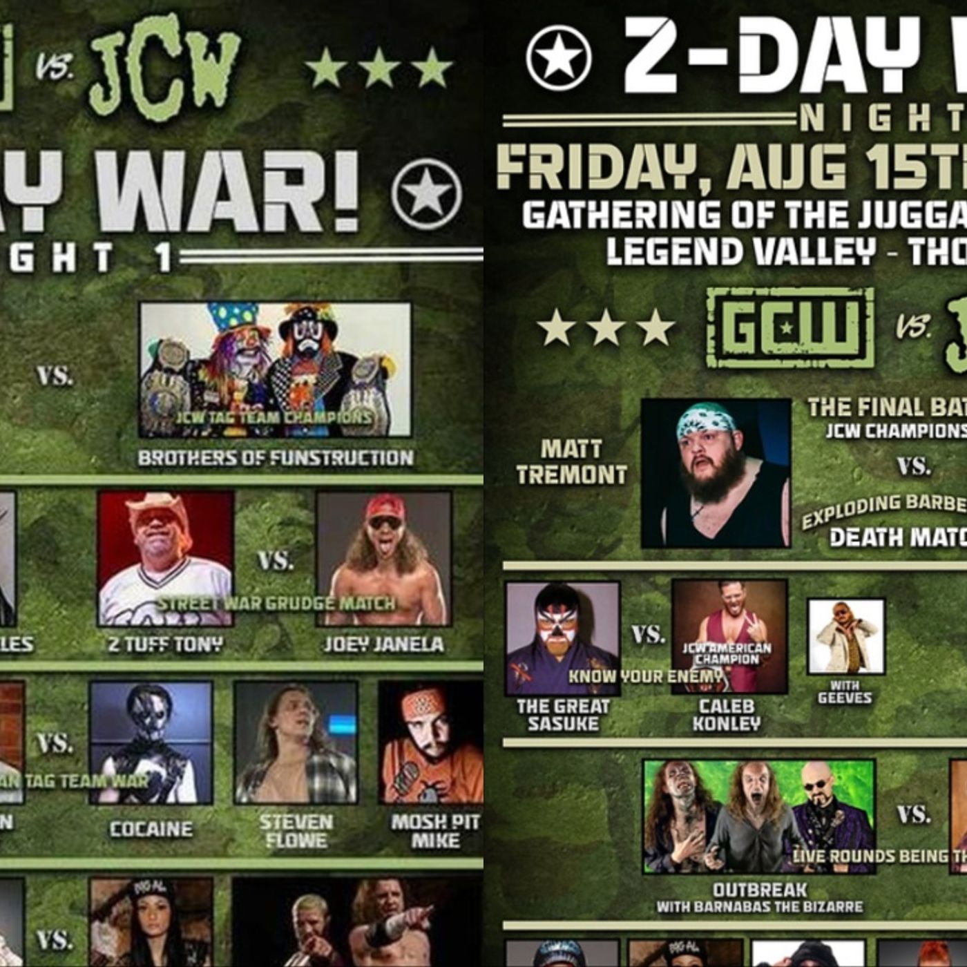 The IndySiders: GCW vs JCW - 2-Day War!