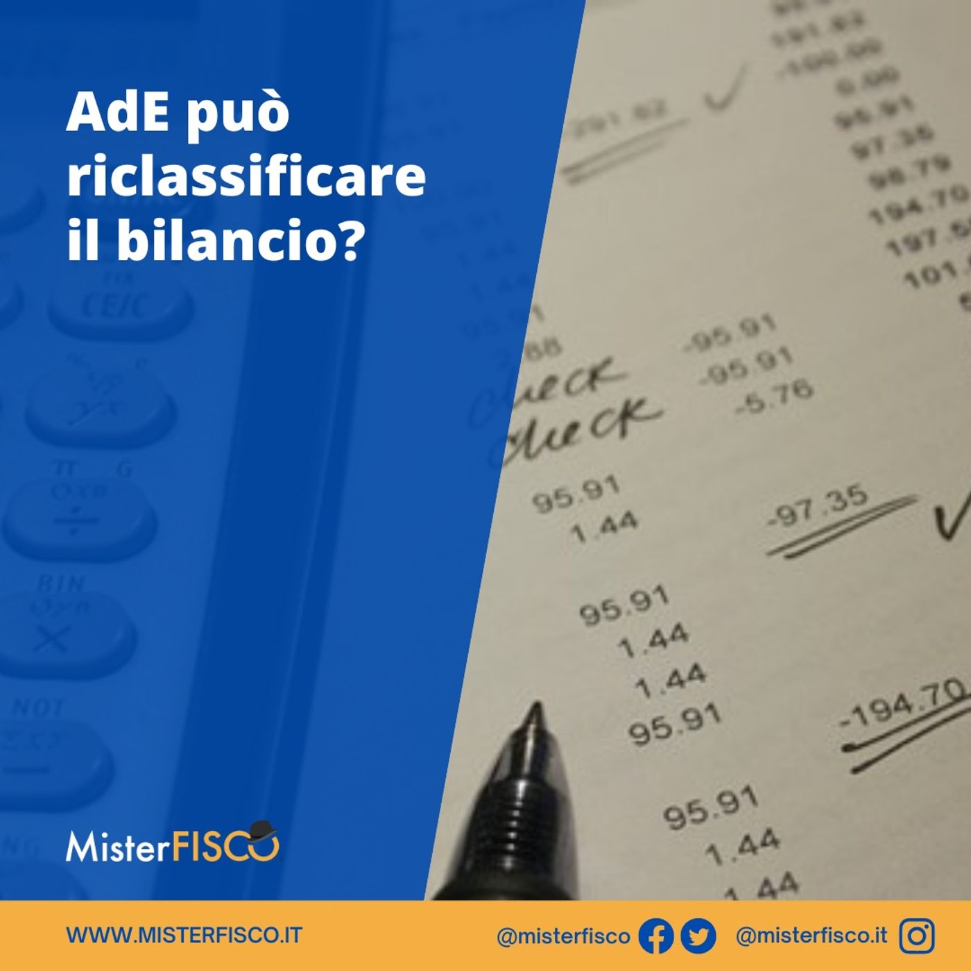 AdE può riclassificare il bilancio? episode artwork