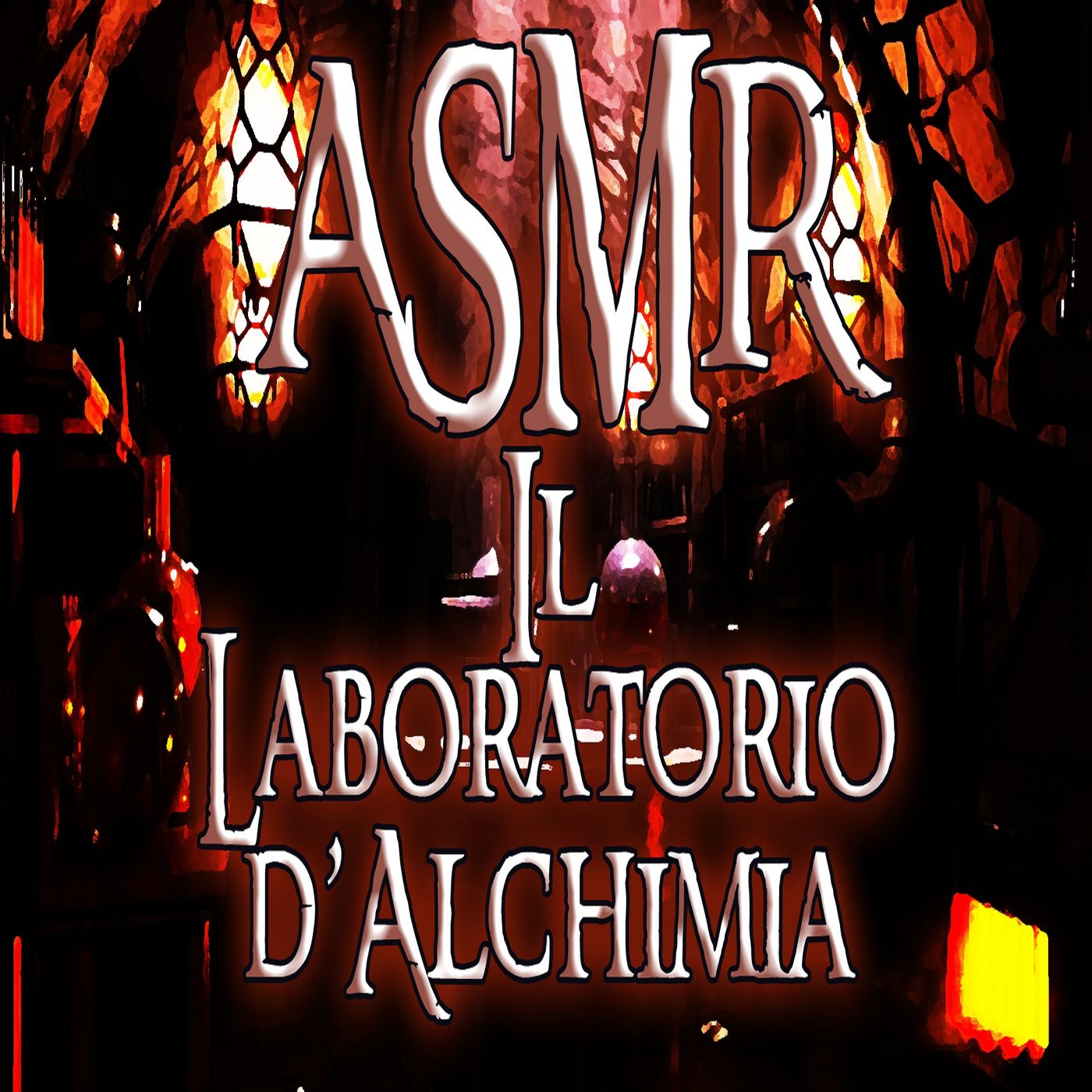 ASMR - Alchemy Laboratory (Bubbling - water - crackling fire - ambient)