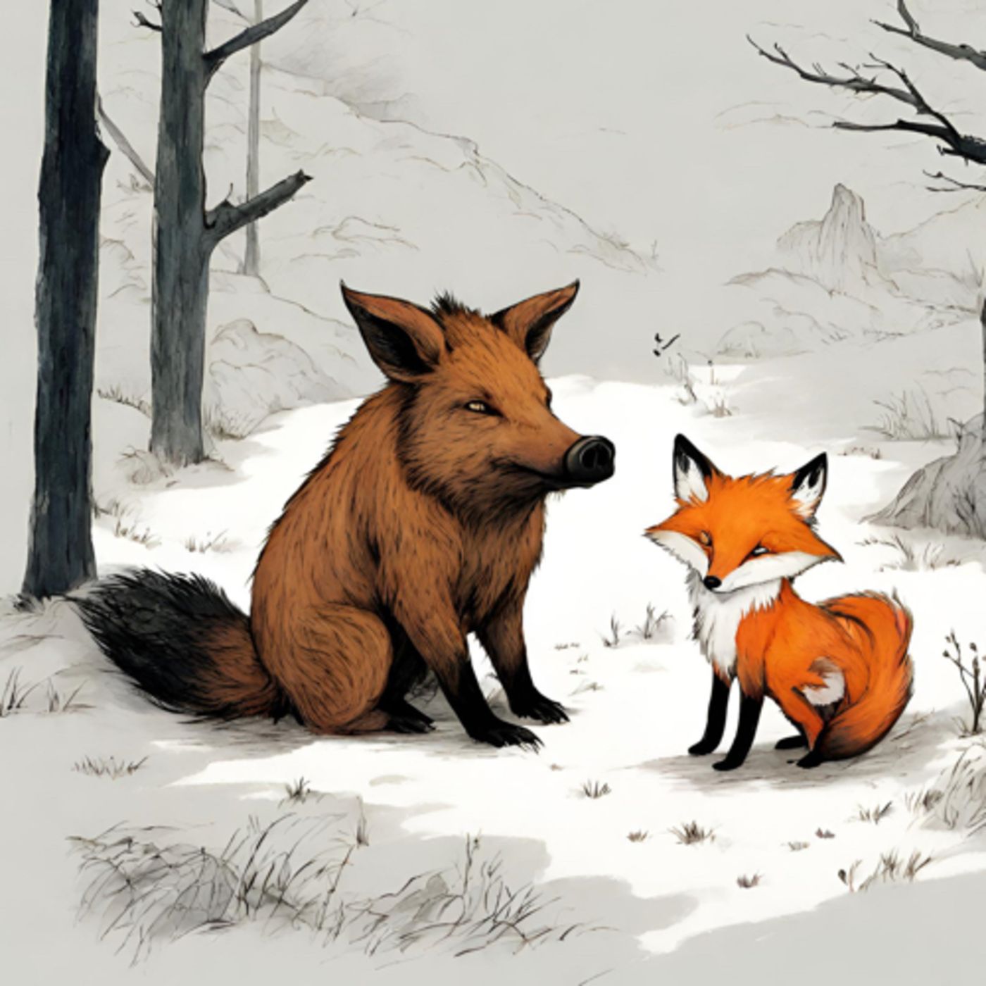 3 cuentos de jabalíes y zorros