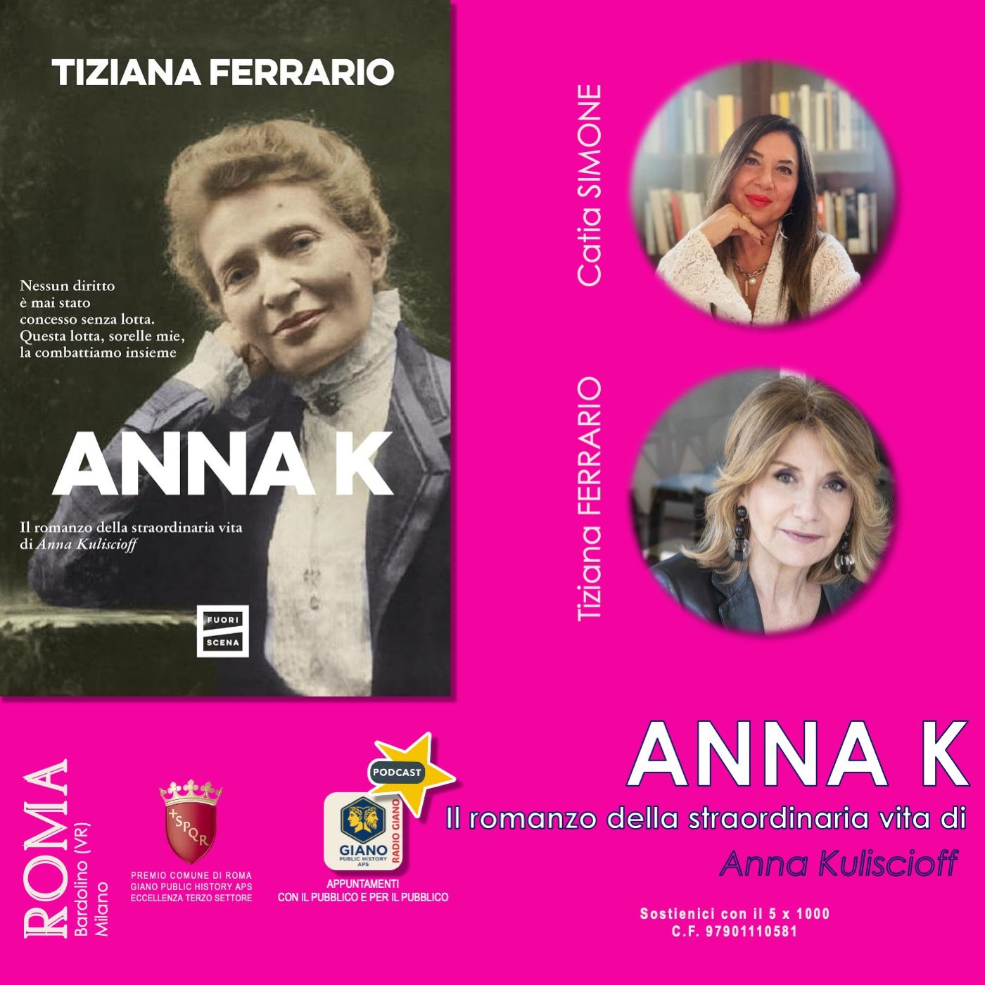 ANNA K. ll romanzo della straordinaria vita di Anna Kuliscioff | Catia SIMONE e Tiziana FERRARIO