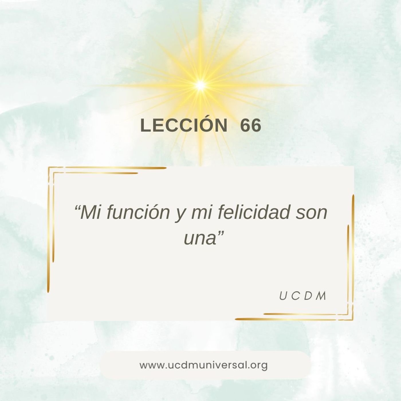 UCDM Universal LECCIÓN DEL DÍA