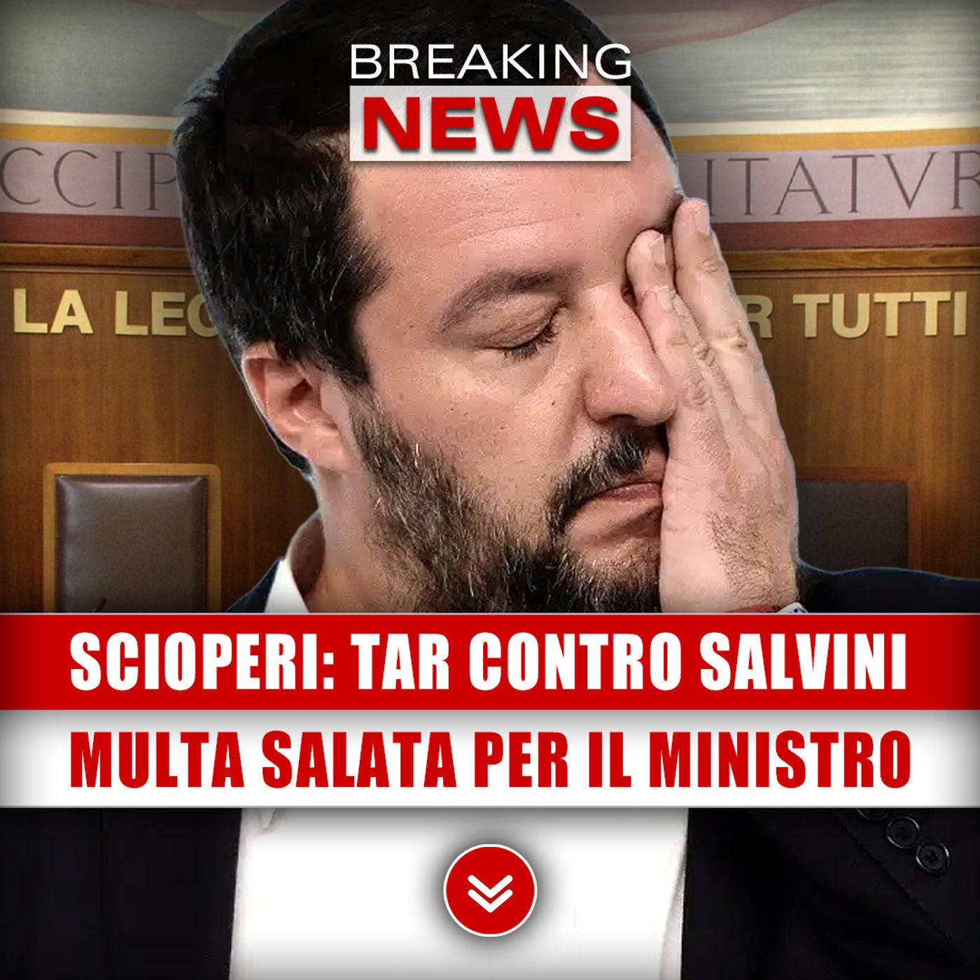 Scioperi, Tar Contro Salvini: Multa Salatissima Per Il Ministro!