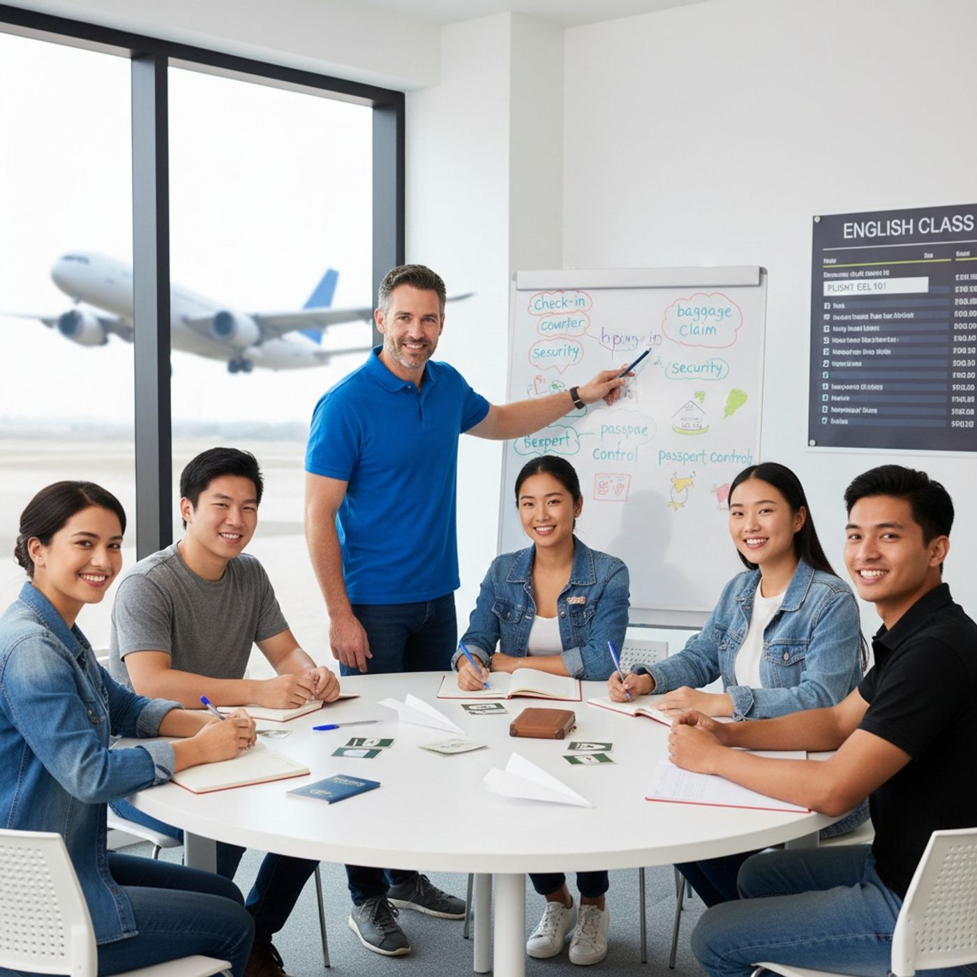 Airport Vocabulary and English Conversation Practice