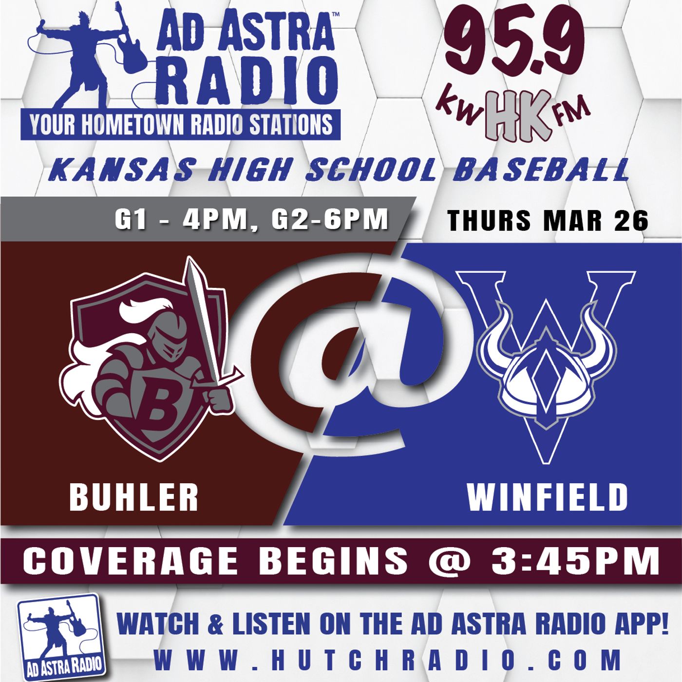 Buhler Crusaders at Winfield Vikings High School Baseball (Game 1-March 26, 2026) episode artwork