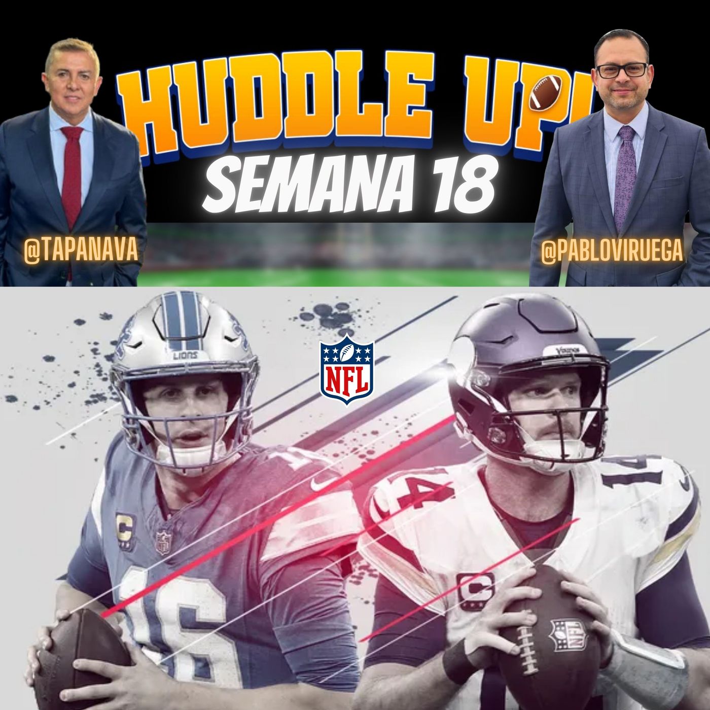 #HuddleUP Previo Semana 18 #NFL @TapaNava @PabloViruega