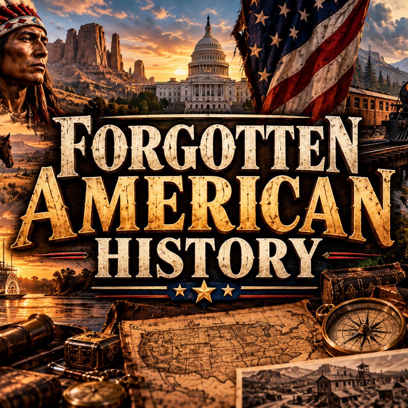 Forgotten American History podcast artwork