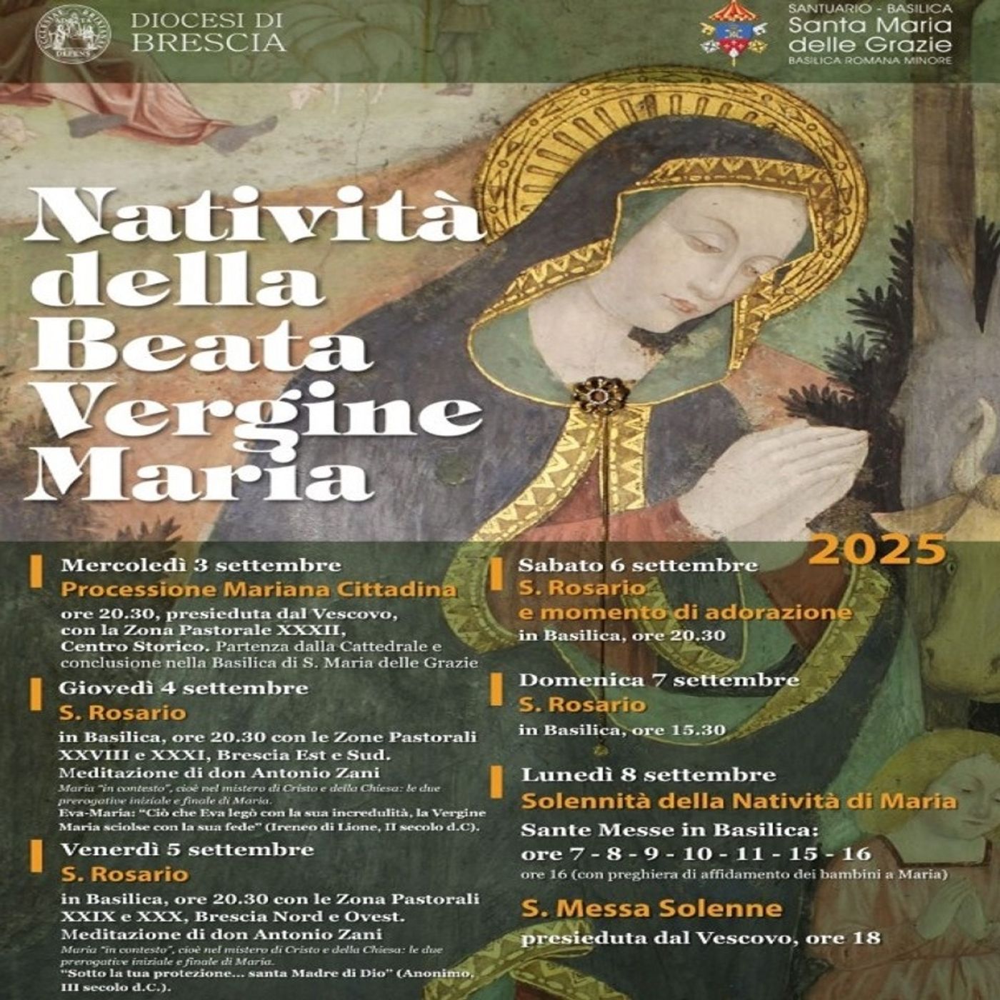 Il Santuario delle Grazie in festa per la Natività della Beata Vergine Maria: intervista a don Claudio Zanardini  -  29 agosto 2025 episode artwork