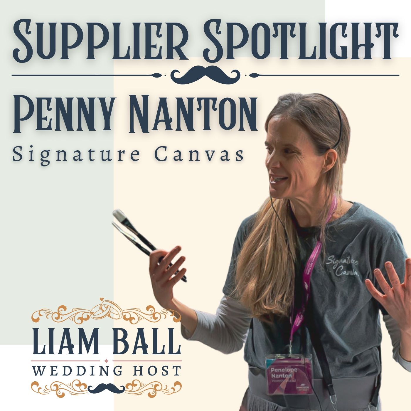 Episode 25: The Signature Canvas: A Wedding Artwork Your Guests Help Create (with Penny Nanton)