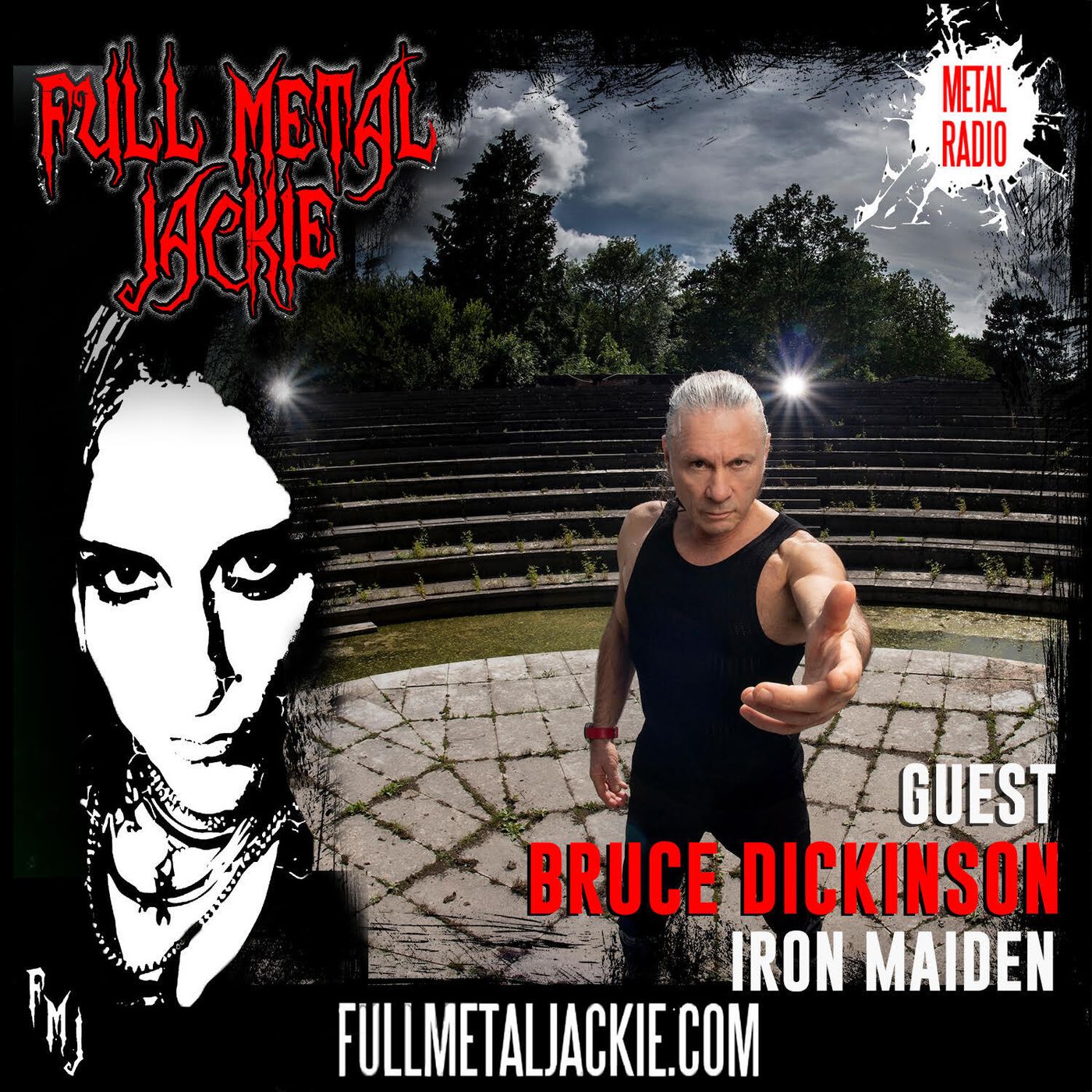Bruce Dickinson of Iron Maiden on the FMJ RADIO SHOW Once Again! episode artwork