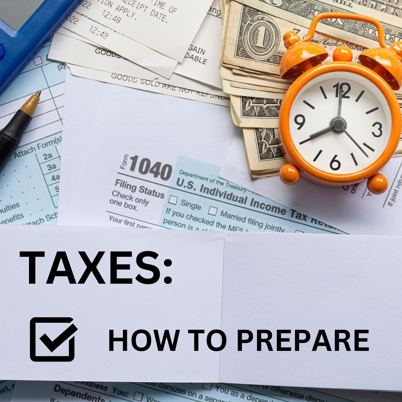 Taxes - How To Prepare podcast artwork