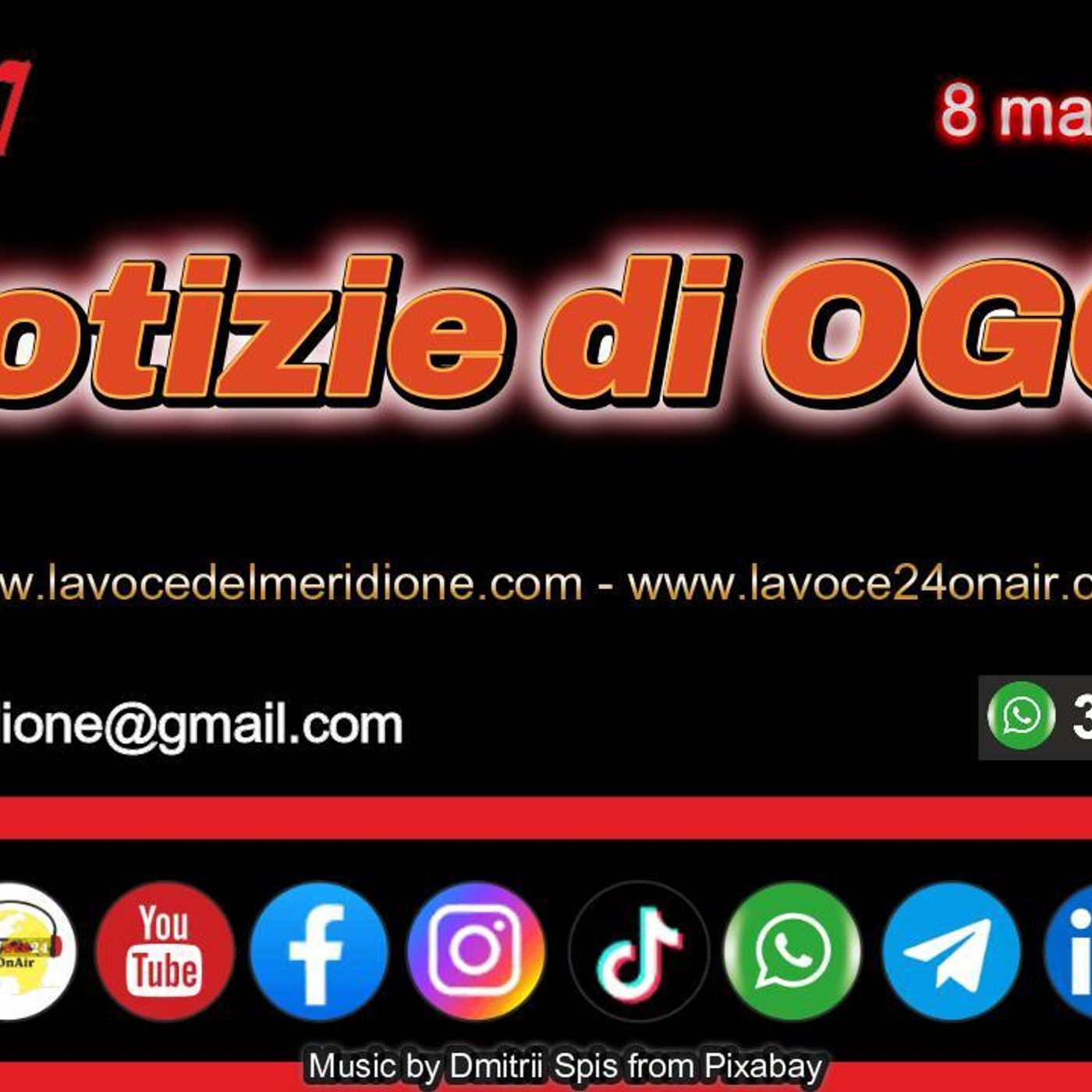 Anteprima FlashNews24 - Le Notizie di OGGI - 8 maggio 2026 - a cura di Francesco Sampogna. episode artwork