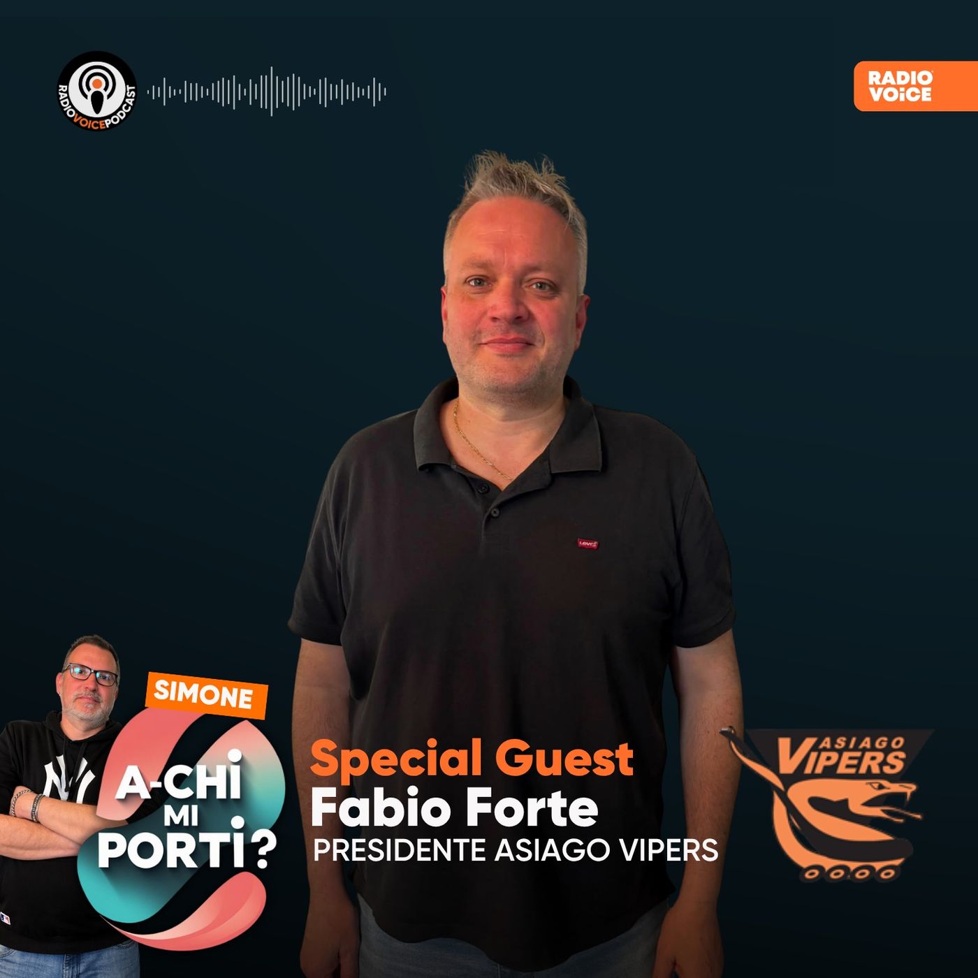 A-chi mi porti? - Ospite Fabio Forte (Presid. Asiago Vipers) episode artwork