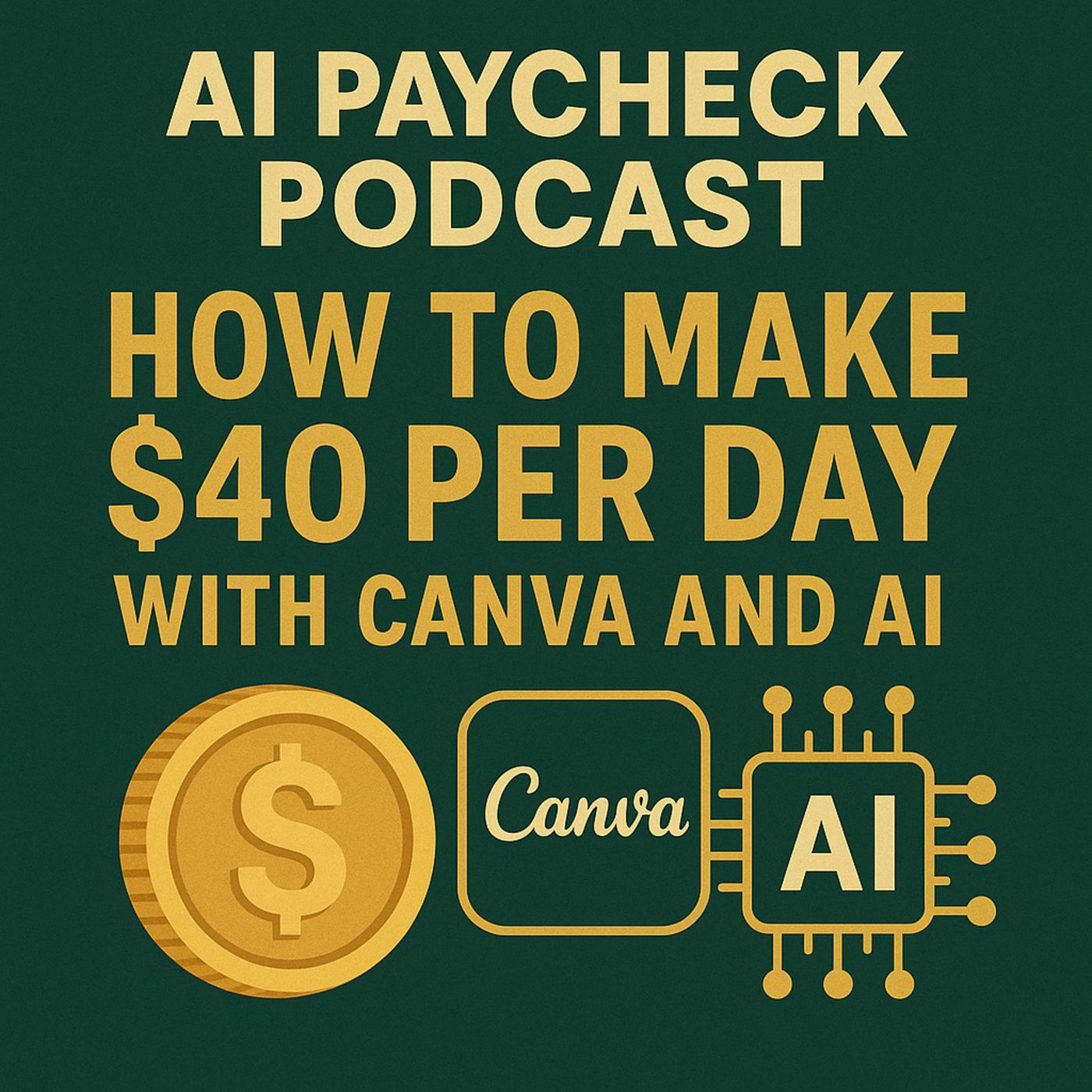 Unlock Daily Earnings - How to Make $40 per day with Canva and AI