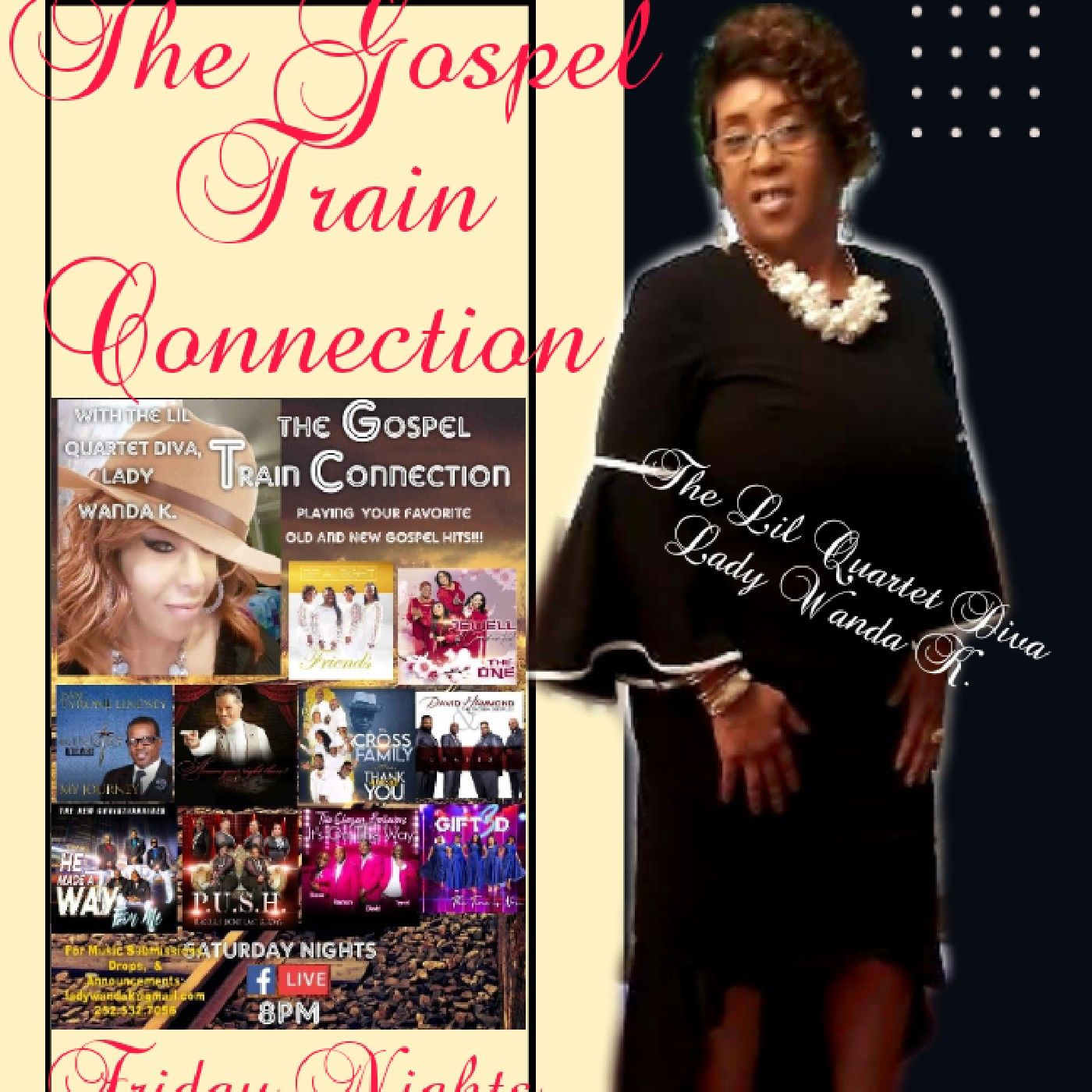 Gospel Train Quartet Diva Lady Wanda K.