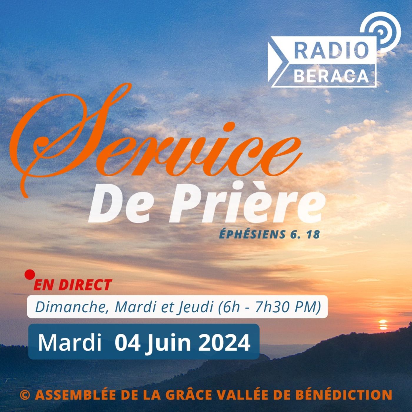 Mardi 04 Juin 2-24.- Service de prière episode artwork