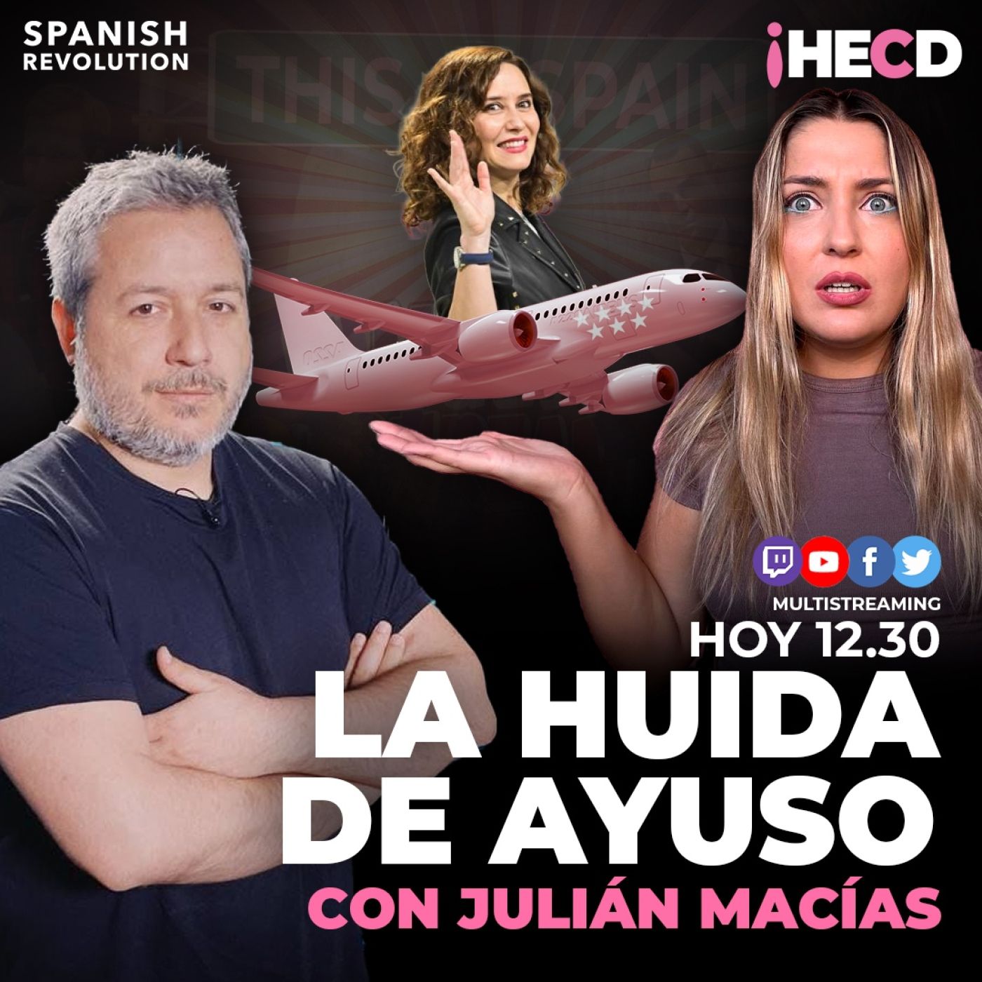 HECD! 540 Marina Lobo - La huida de Ayuso, con Julián Macías + Rubiño VS Iglesias en Malas Lenguas