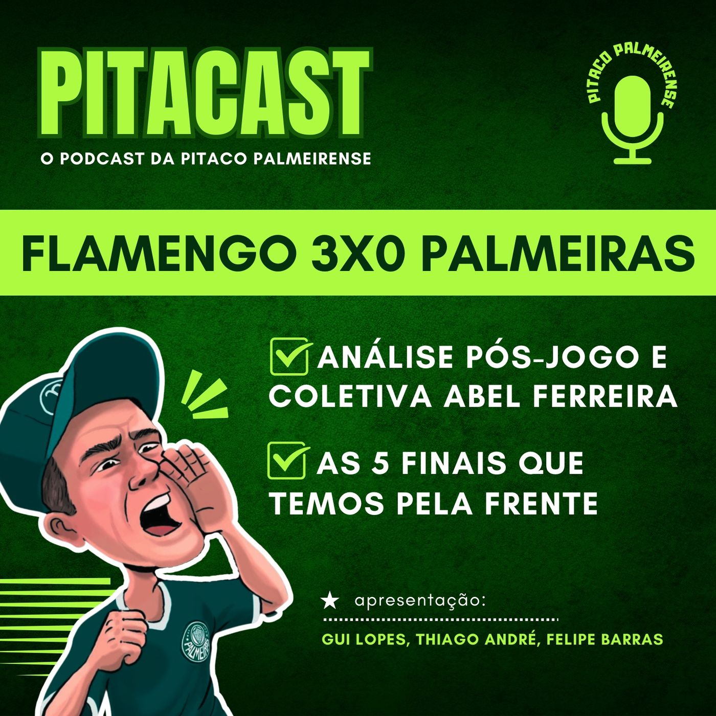 Pós-jogo Flamengo 3x0 Palmeiras | Coletiva Abel Ferreira | Preparados pra 5 finais? episode artwork
