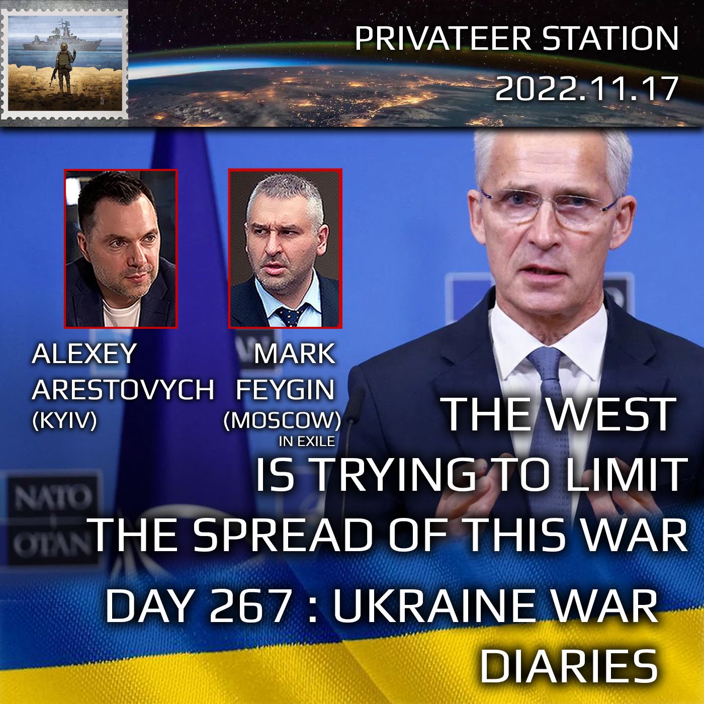 cover of episode War Day 267: Ukraine War Chronicles with Alexey Arestovych & Mark Feygin