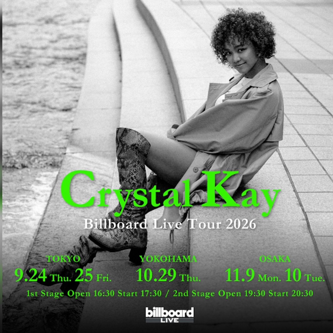 Crystal Kay、9月より全国3都市5公演を巡るビルボードライブツアー開催決定 episode artwork