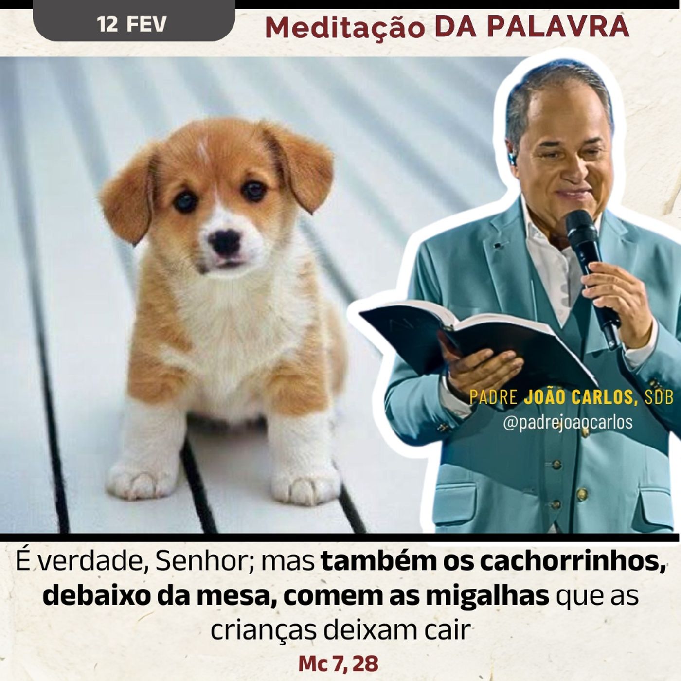 12 de fevereiro - Meditação da Palavra do Senhor
