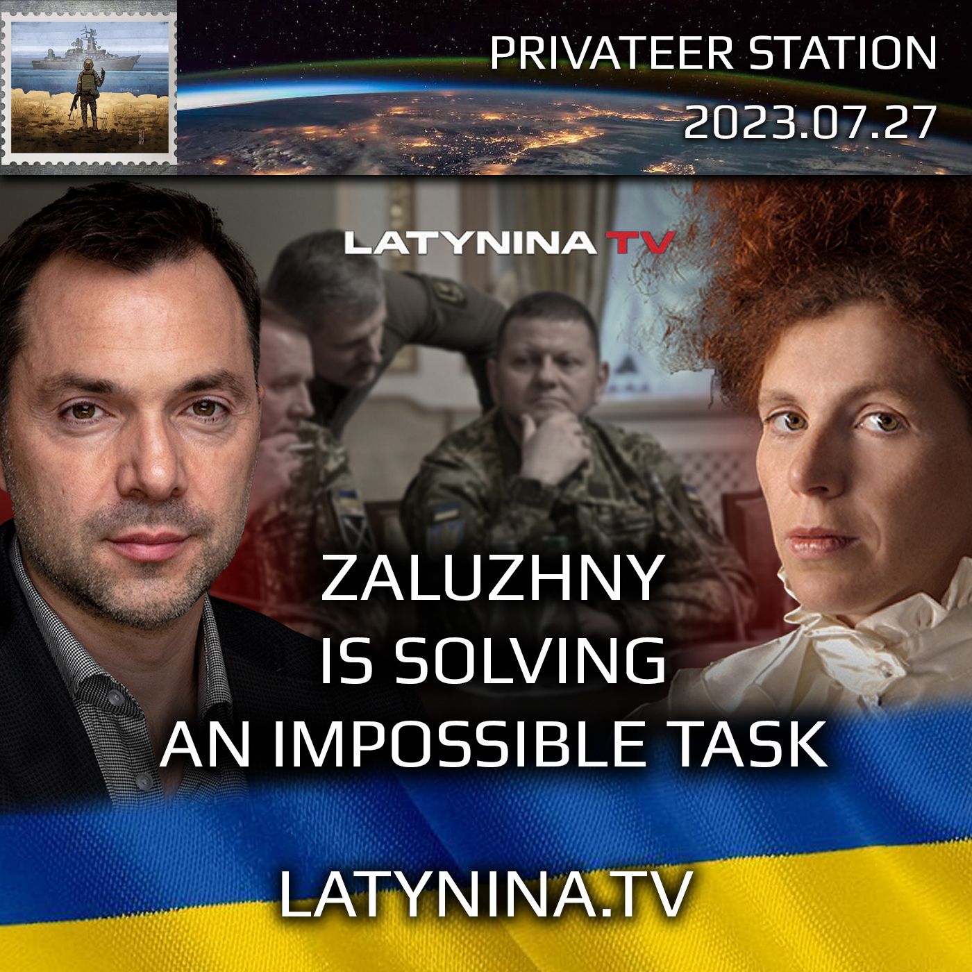 cover of episode LTV Day 519 - Zaluzhny is Solving an Impossible Task  - Latynina.tv - Alexey Arestovych