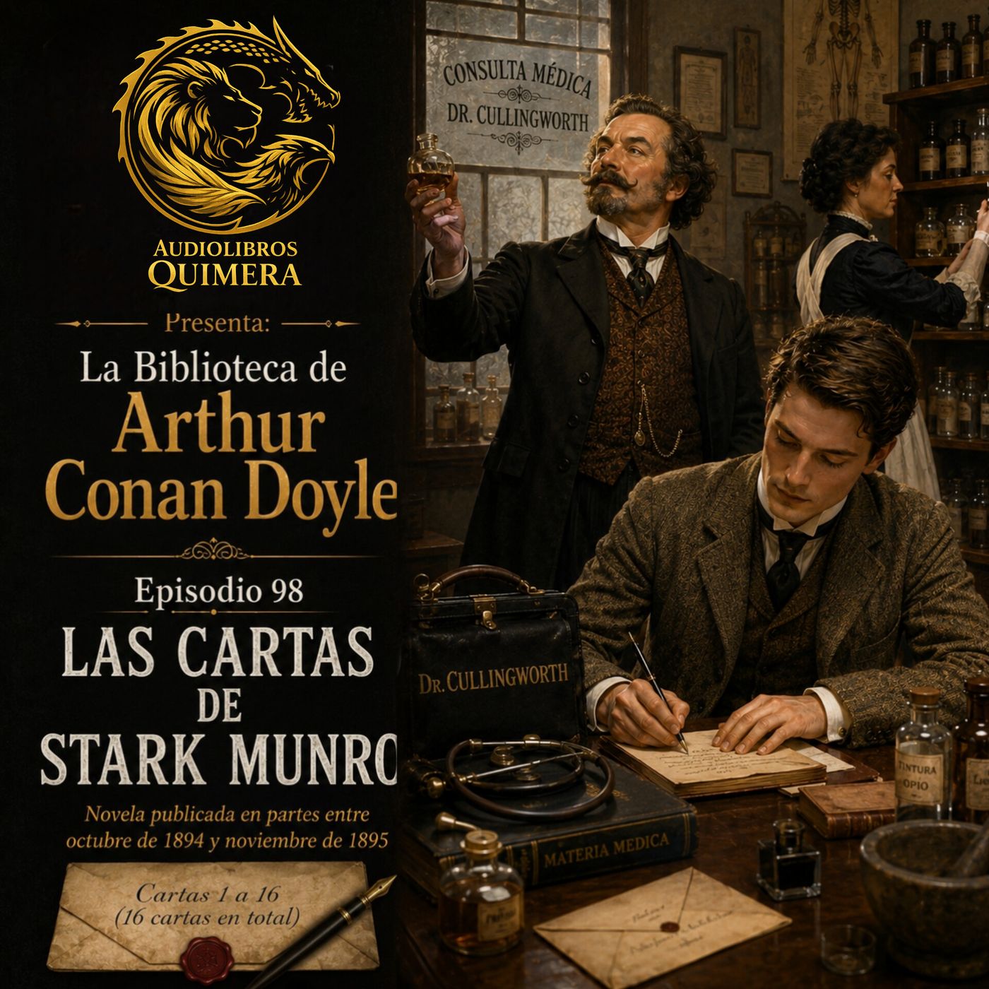 Portada de Audiolibros Quimera - Biblioteca de Arthur Conan Doyle