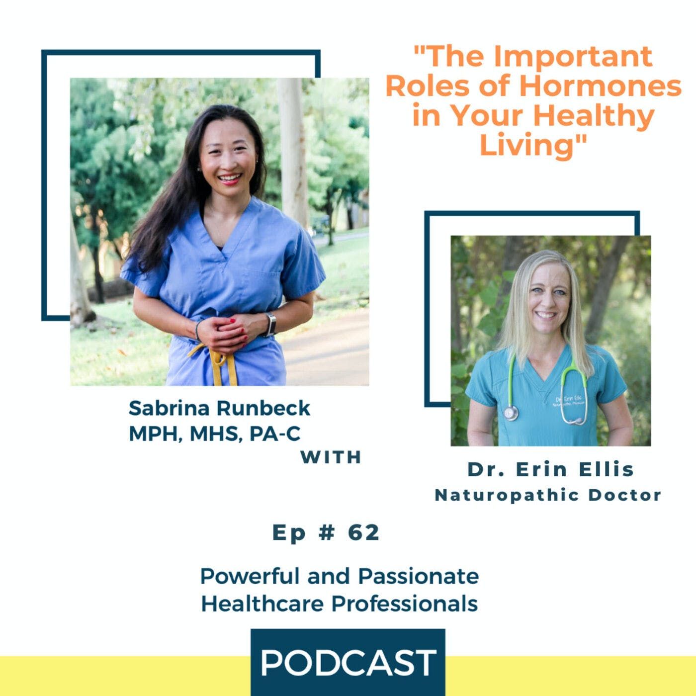 Ep 62 - The Important Roles of Hormones in Your Healthy Living with Dr. Erin Ellis