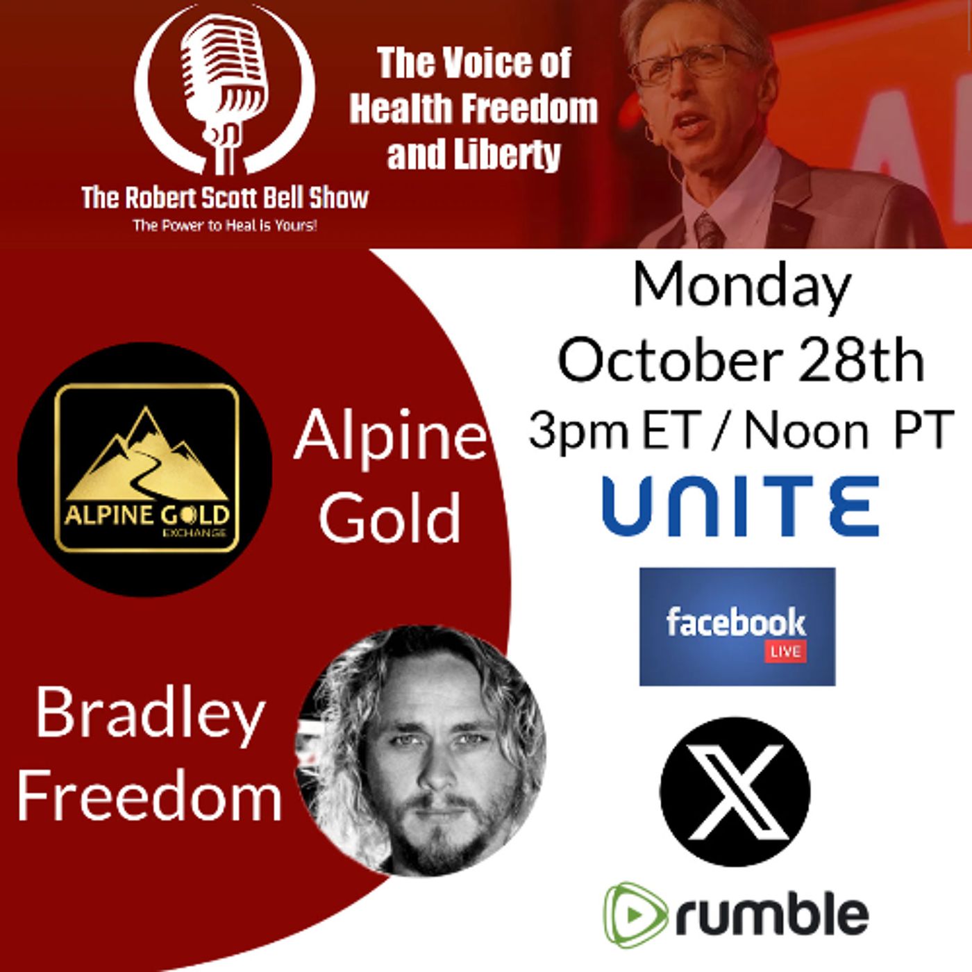 ANH Sues FDA, Real Money Monday, Bradley Freedom, Decentralization, Taking your power back, Coffee Enemas Detox - 10-28-24 episode artwork