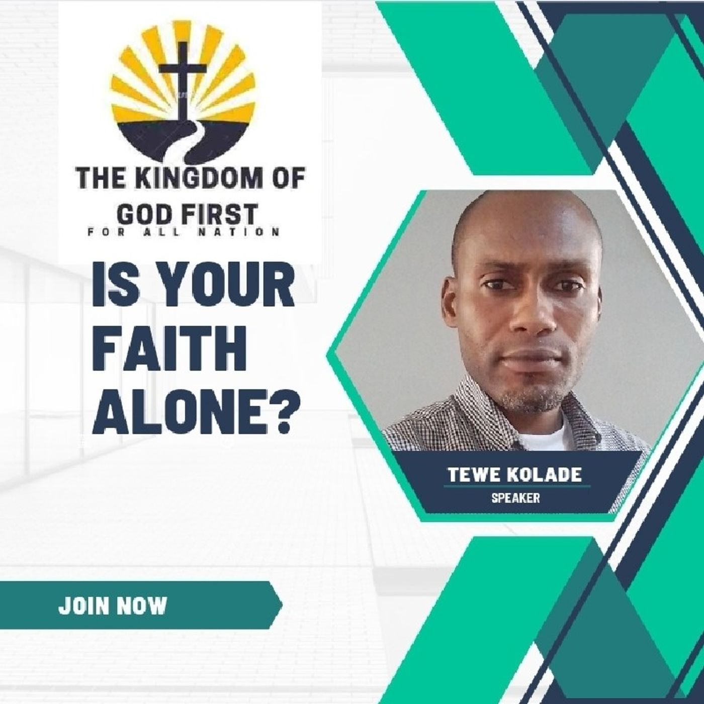 IS YOUR FAITH ALONE?