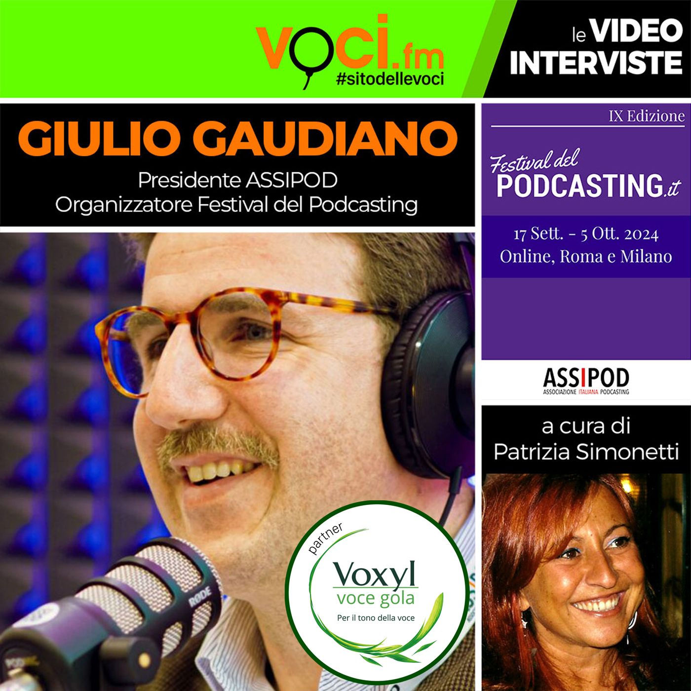 GIULIO GAUDIANO (Anteprima FESTIVAL DEL PODCASTING) - clicca play e ascolta l'intervista episode artwork