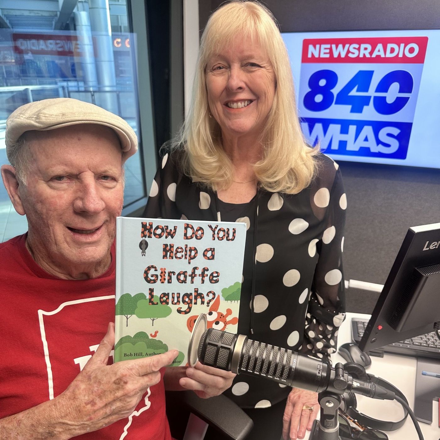 Bob Hill's new children's book HOW DO YOU HELP A GIRAFFE LAUGH? episode artwork