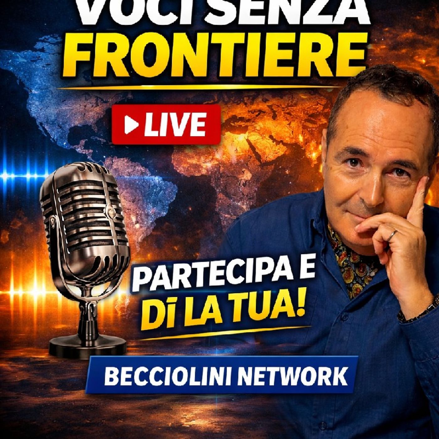 VOCI SENZA FRONTIERE del 08/02/2026 | la trasmissione della domenica dove puoi "DIRE LA TUA" episode artwork