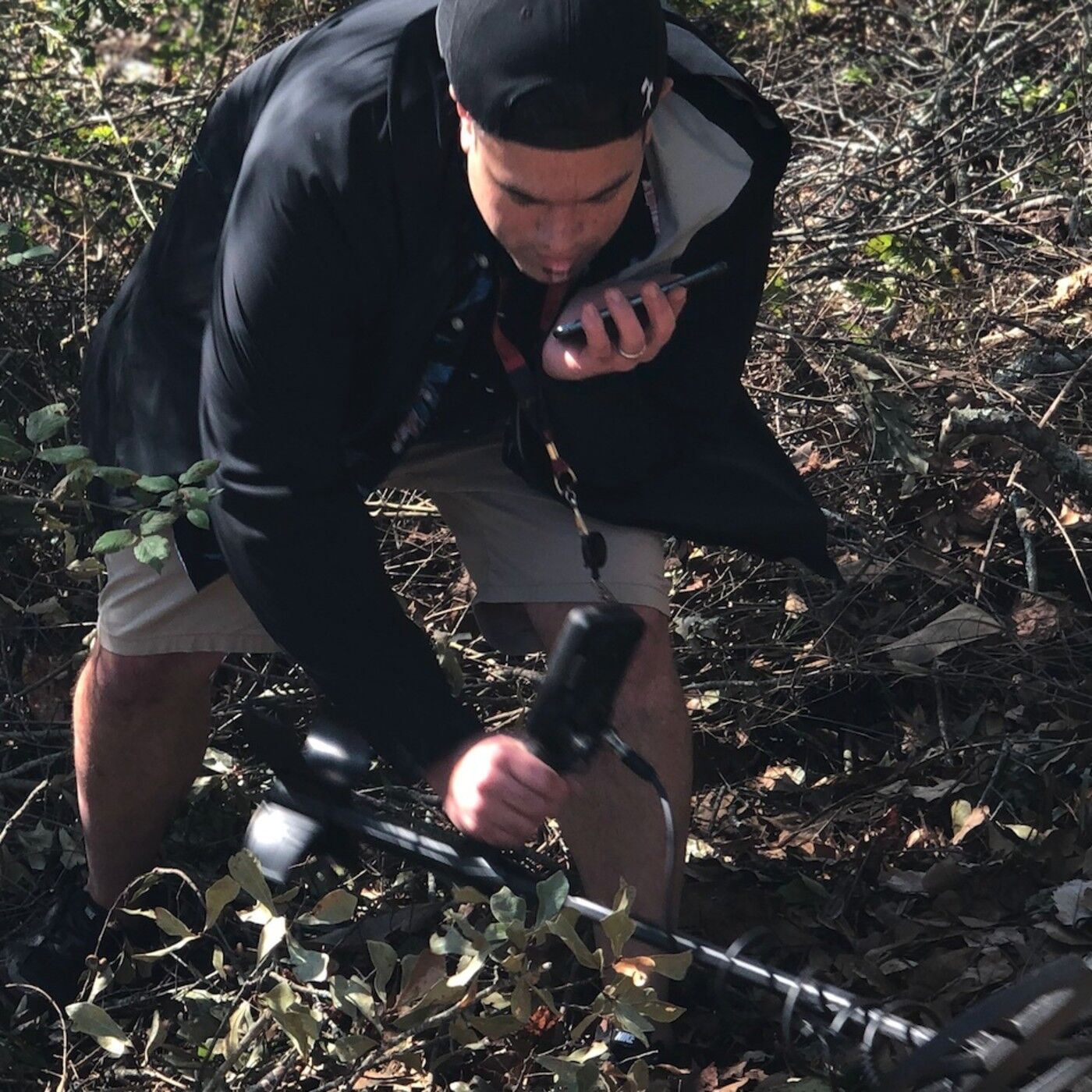 On location: Duryan and his metal detector answer the call!