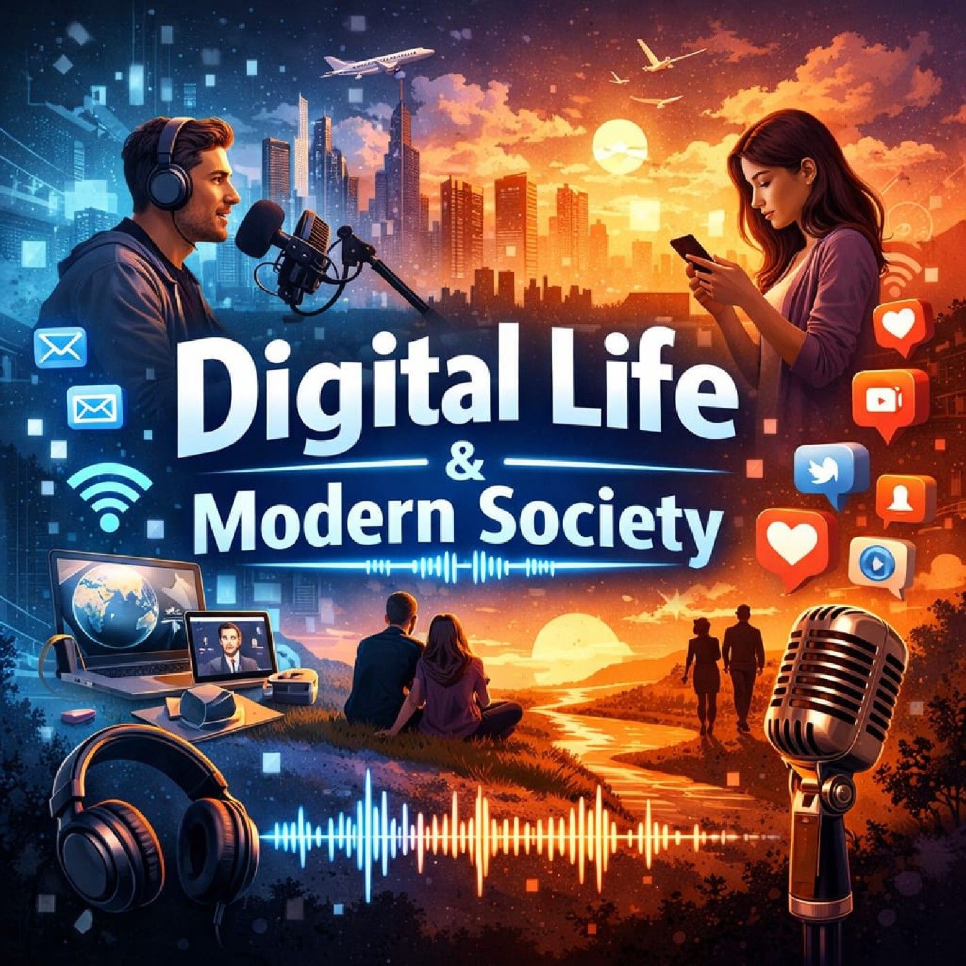 Digital life and modern society cover art