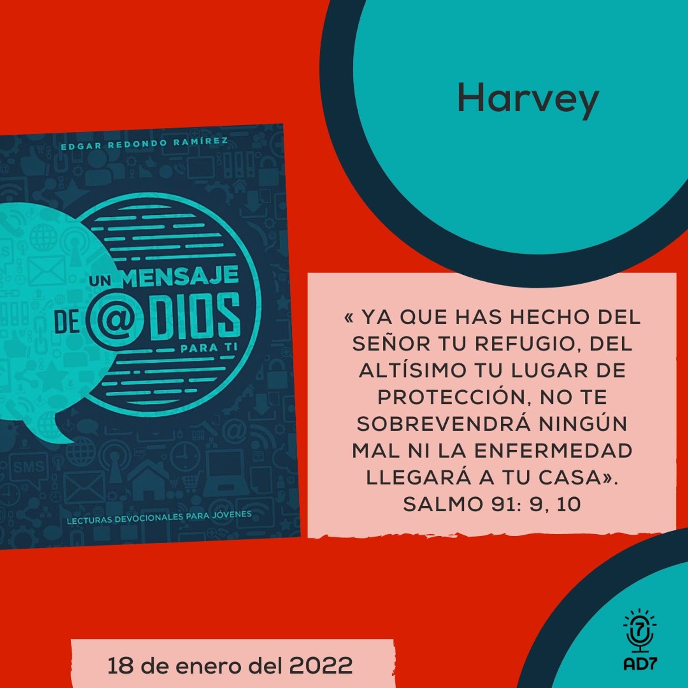 18 de enero - Devocional de Jóvenes - Harvey - Un Mensaje De @Dios Para Ti