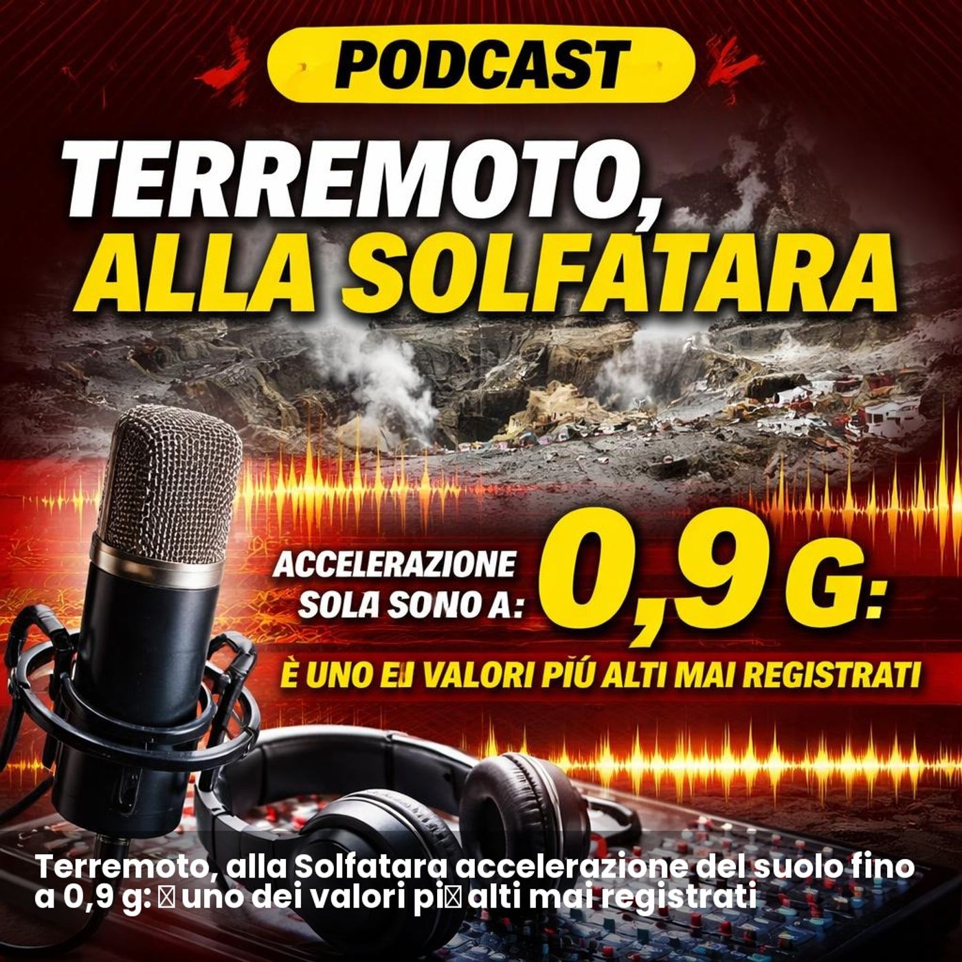 Terremoto, alla Solfatara accelerazione del suolo fino a 0,9 g: è uno dei valori più alti mai registrati episode artwork