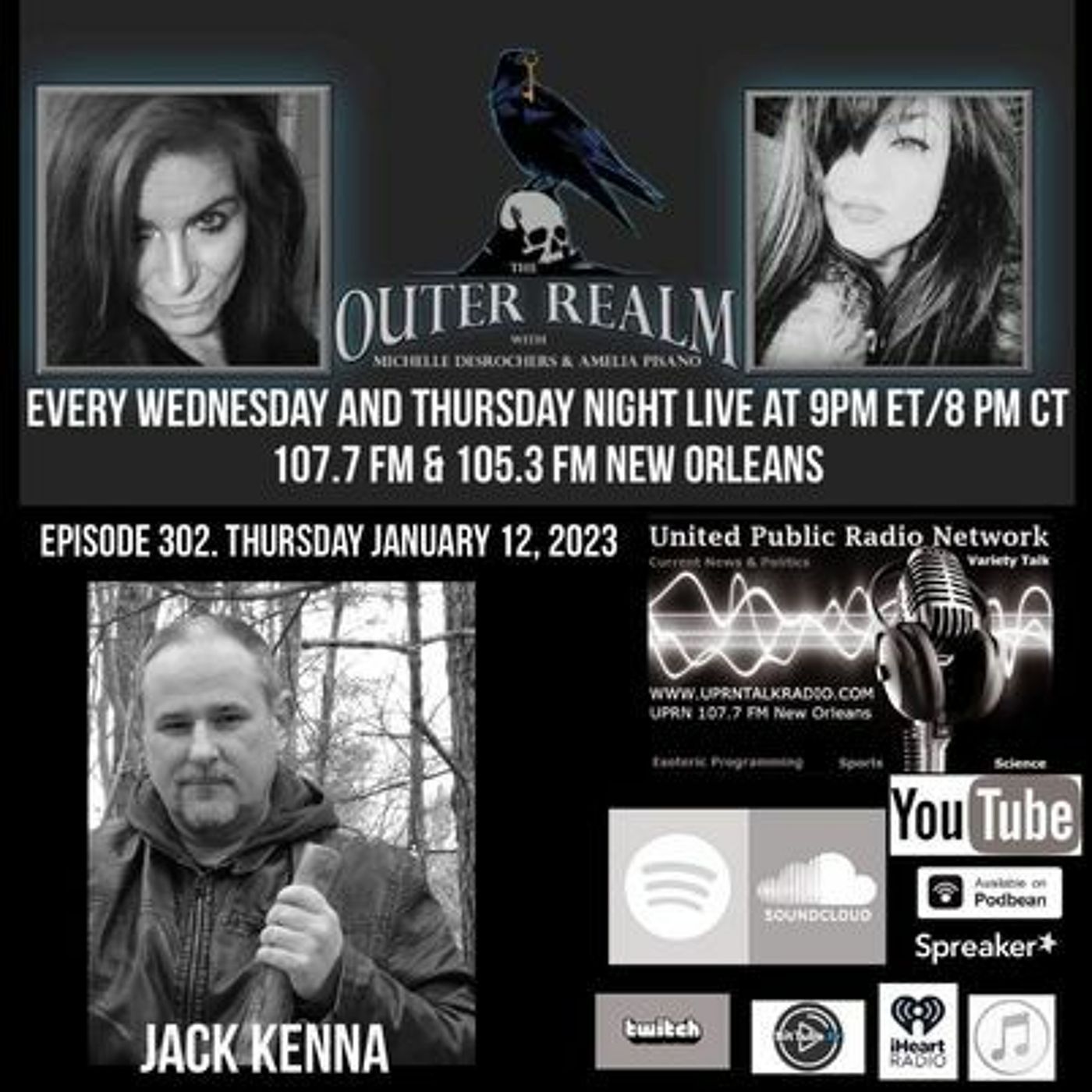 The Outer Realm Welcomes Jack Kenna, January 12th, 2023 - Paranormal episode artwork