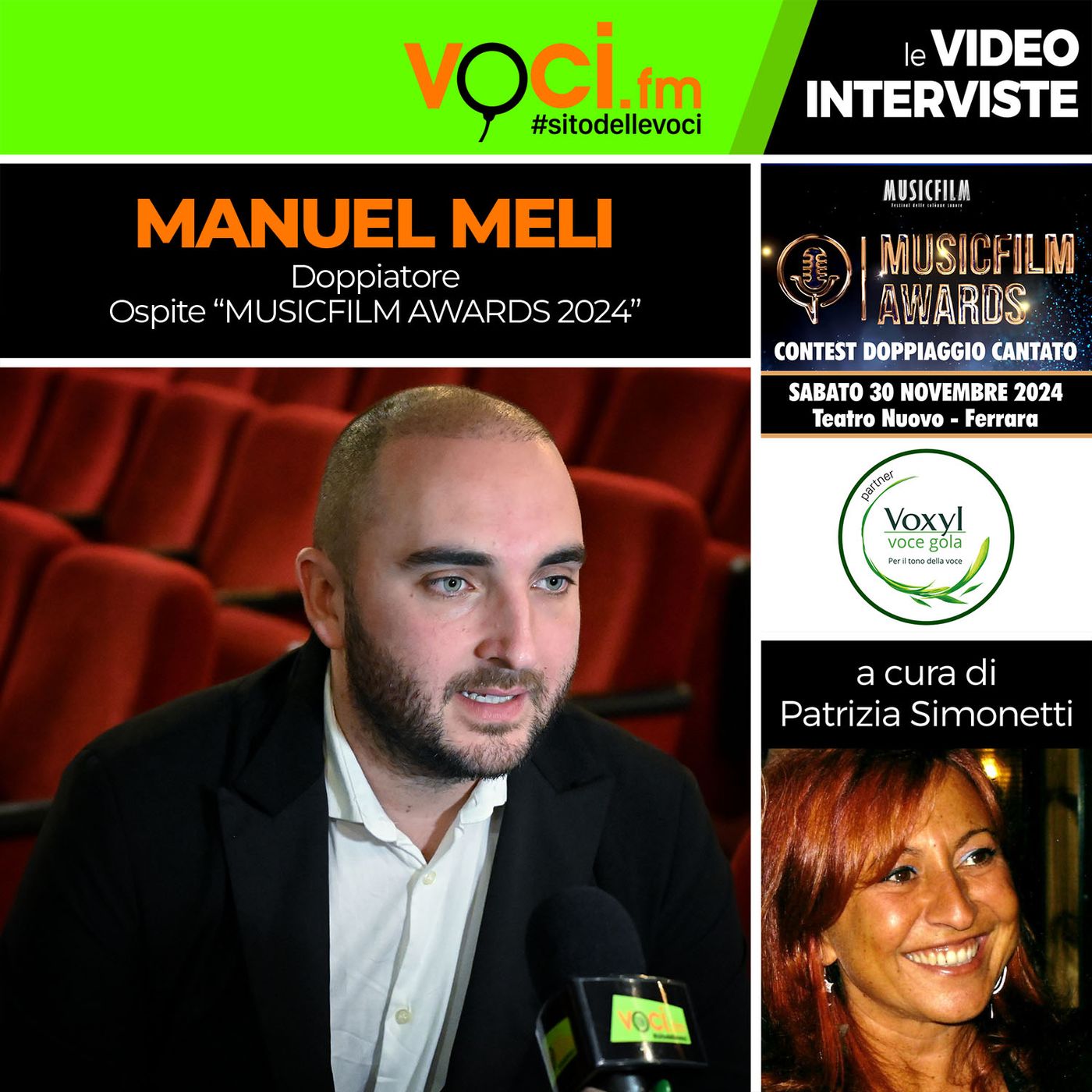 MANUEL MELI su VOCI.fm da "MUSICFILM AWARDS 2024" - clicca play e ascolta l'intervista episode artwork
