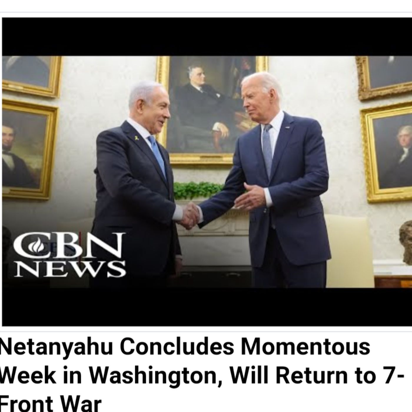 Netanyahu Concludes Momentous Week in Washington, Will Return to 7-Front War episode artwork